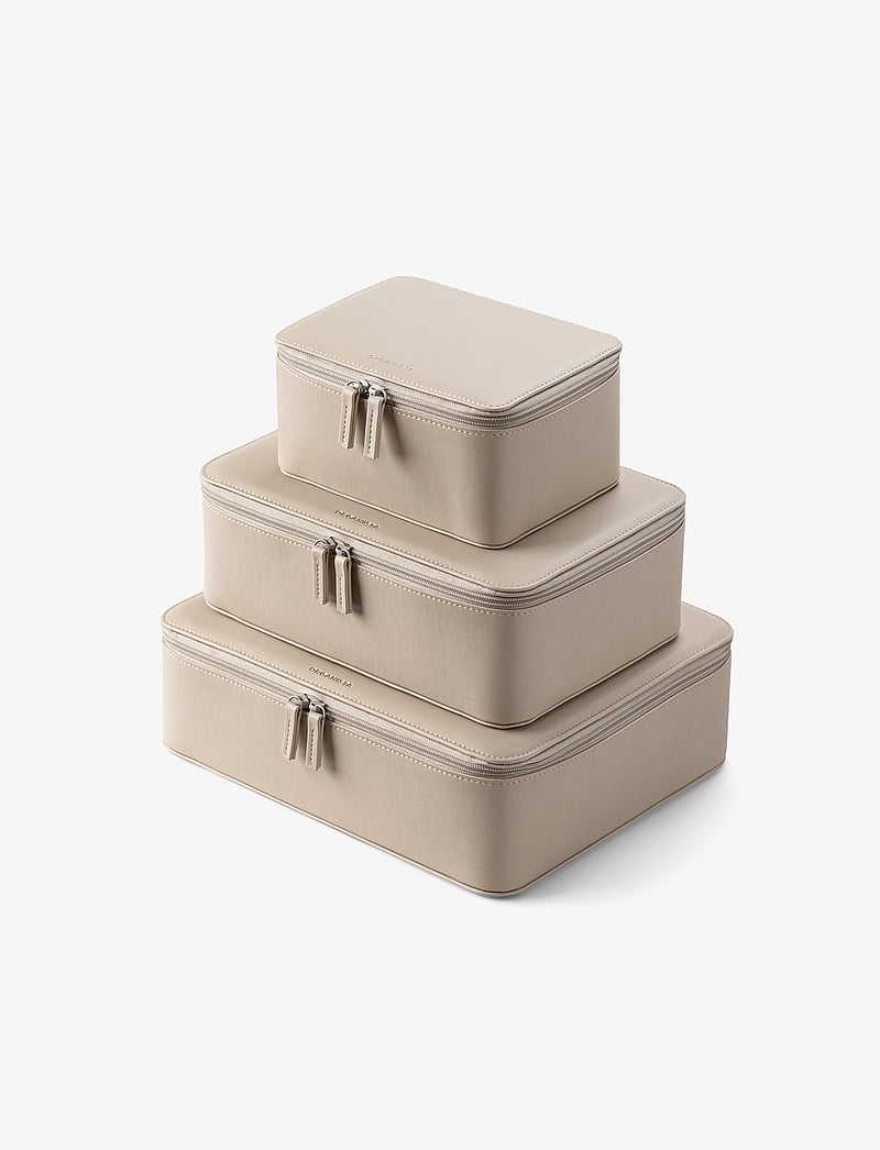 Organista - Vegan Leather Packing Cube Set - shop efter anledning - beige - 1