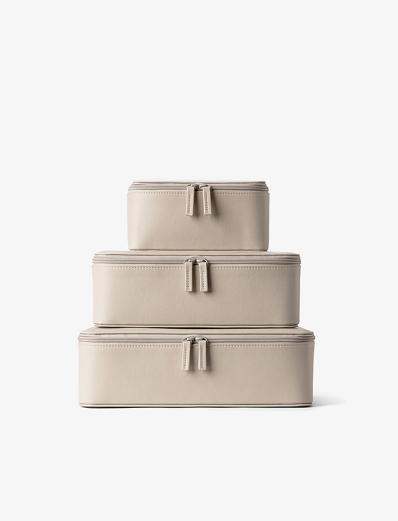 Organista - Vegan Leather Packing Cube Set - shop efter anledning - beige - 3