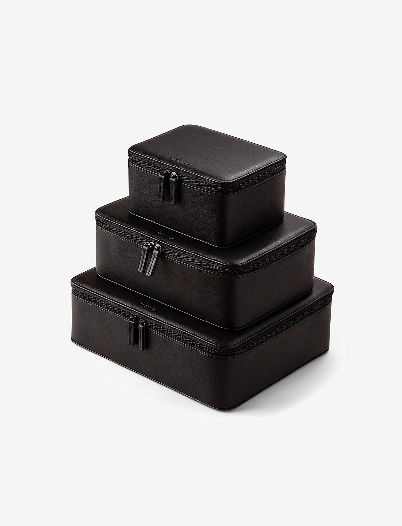 Organista - Vegan Leather Packing Cube Set - shoppa efter tillfälle - black - 1