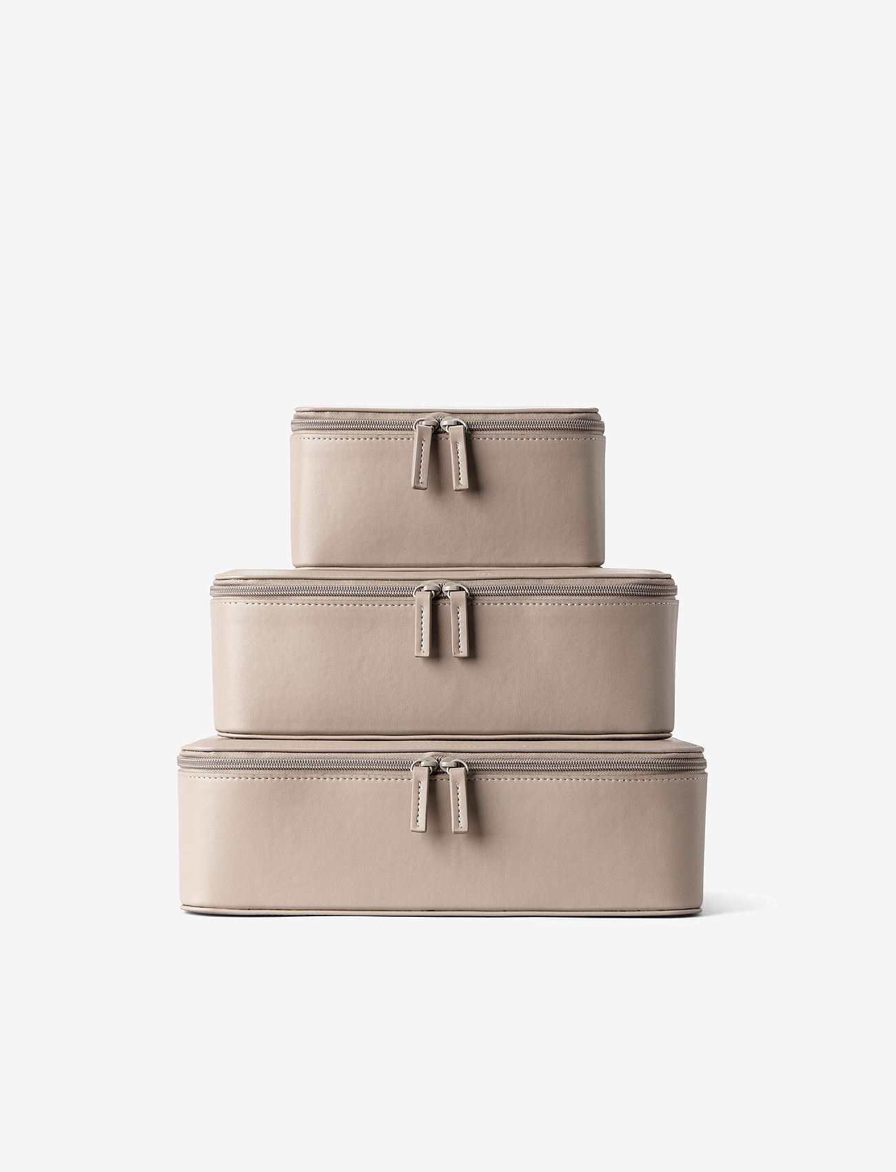 Organista - Vegan Leather Packing Cube Set - shop efter anledning - taupe - 3