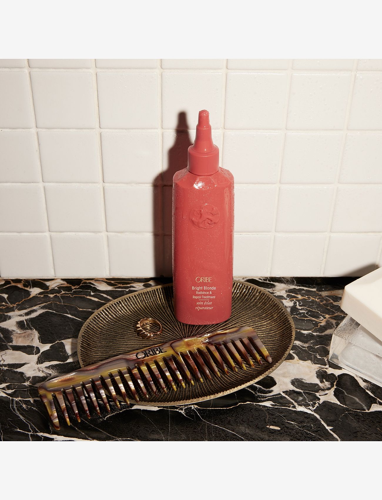 Oribe - Oribe Bright Blonde Radiance & Repair Treatment 175ml - behandling - purple - 3