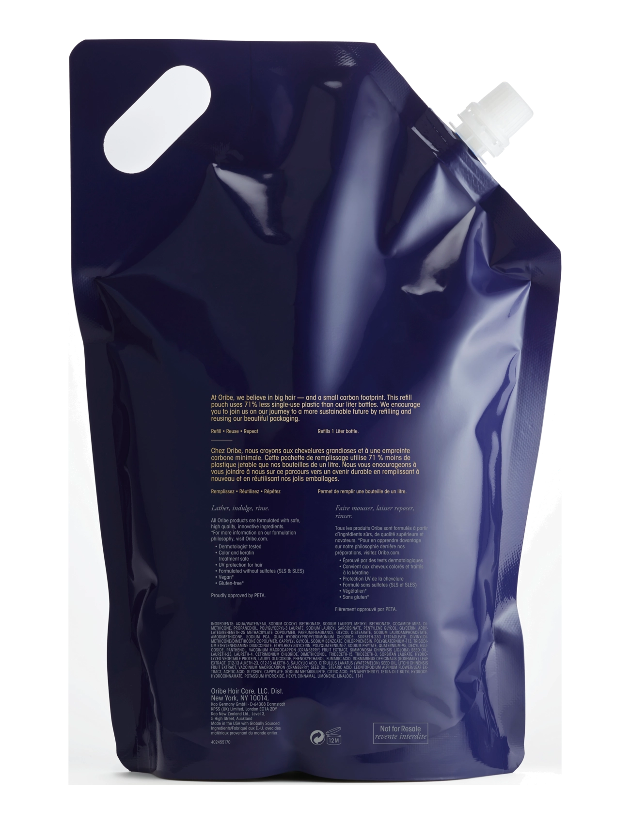 Oribe - Supershine Hydrating Shampoo Liter Refill - hårvård refill - clear - 1
