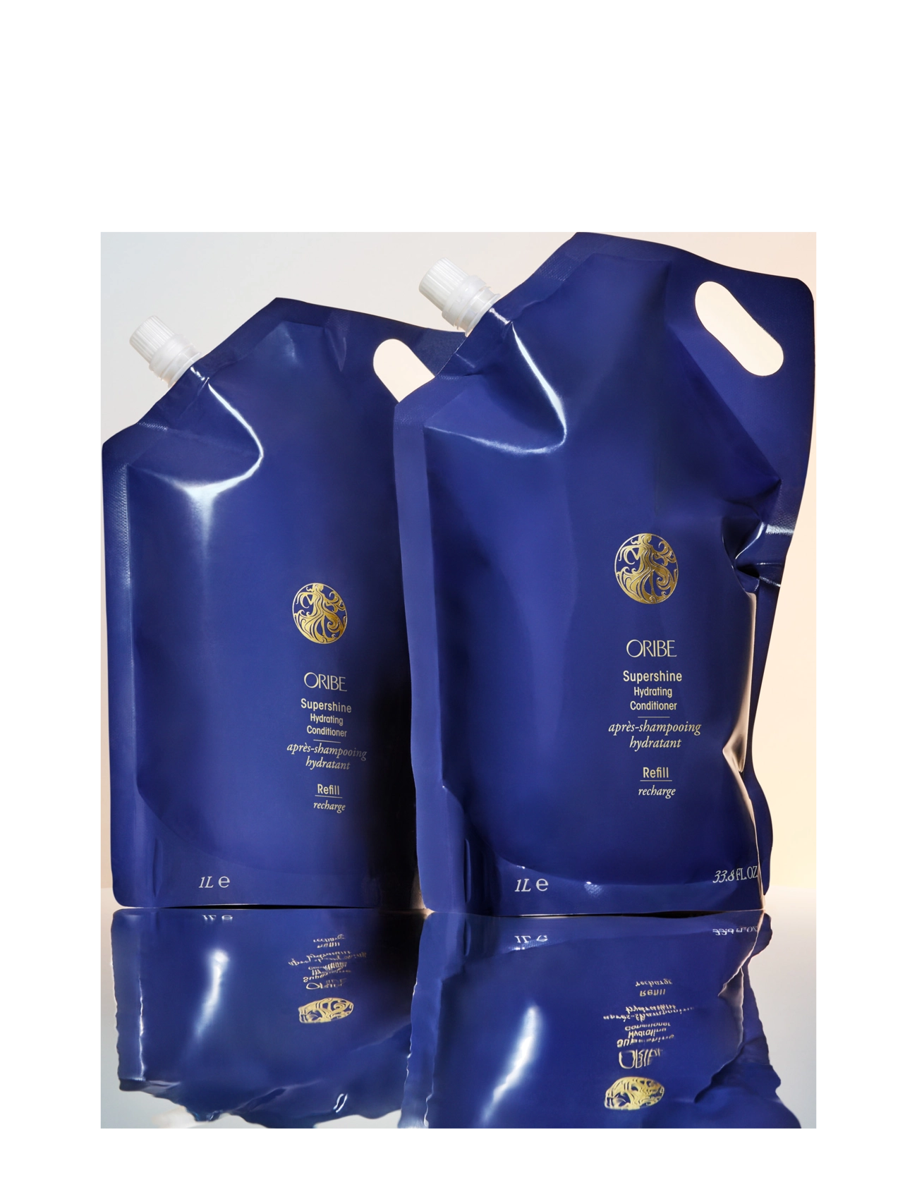 Oribe - Supershine Hydrating Shampoo Liter Refill - hårvård refill - clear - 4