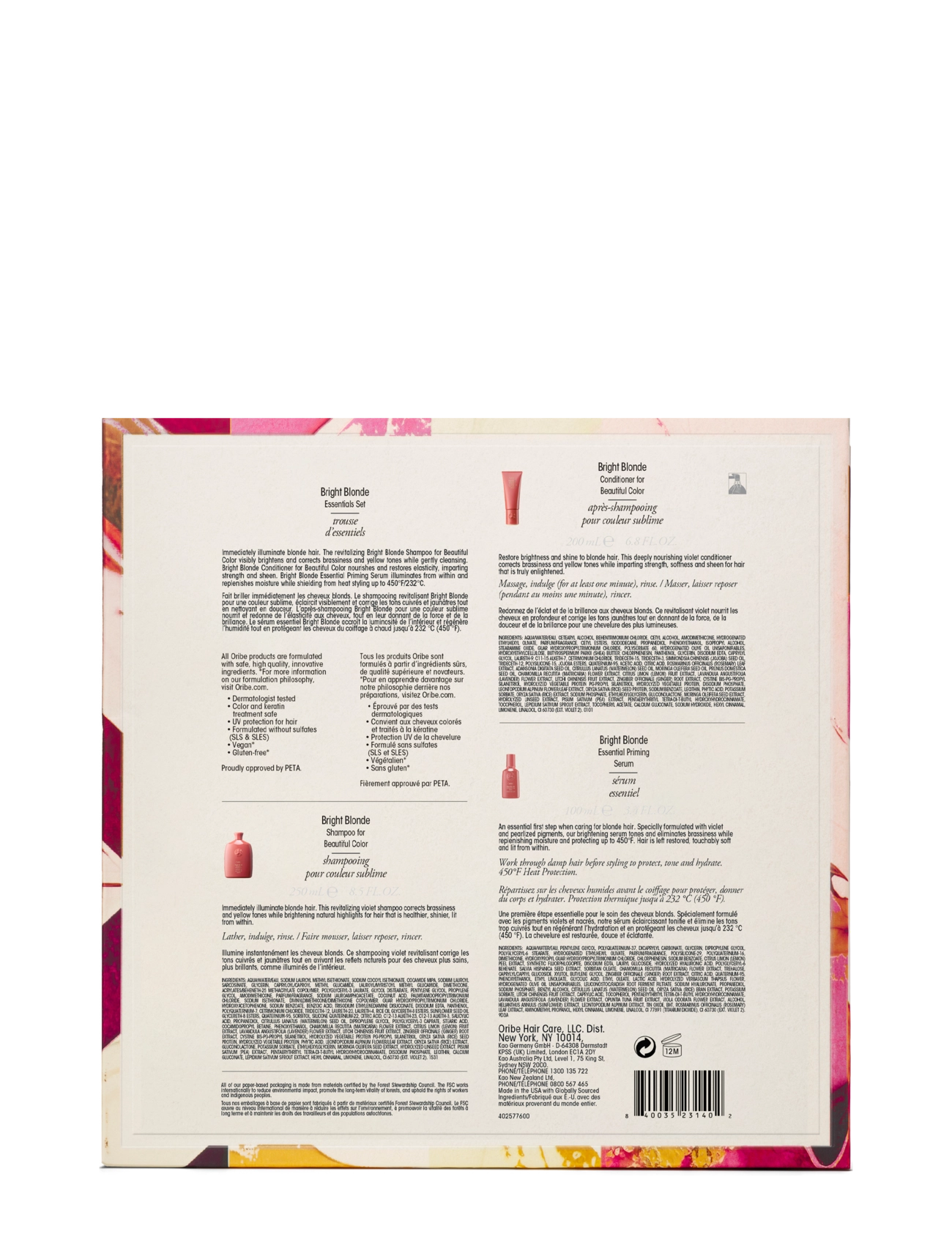 Oribe - Bright Blonde Essentials Set - meðferðir - clear - 3