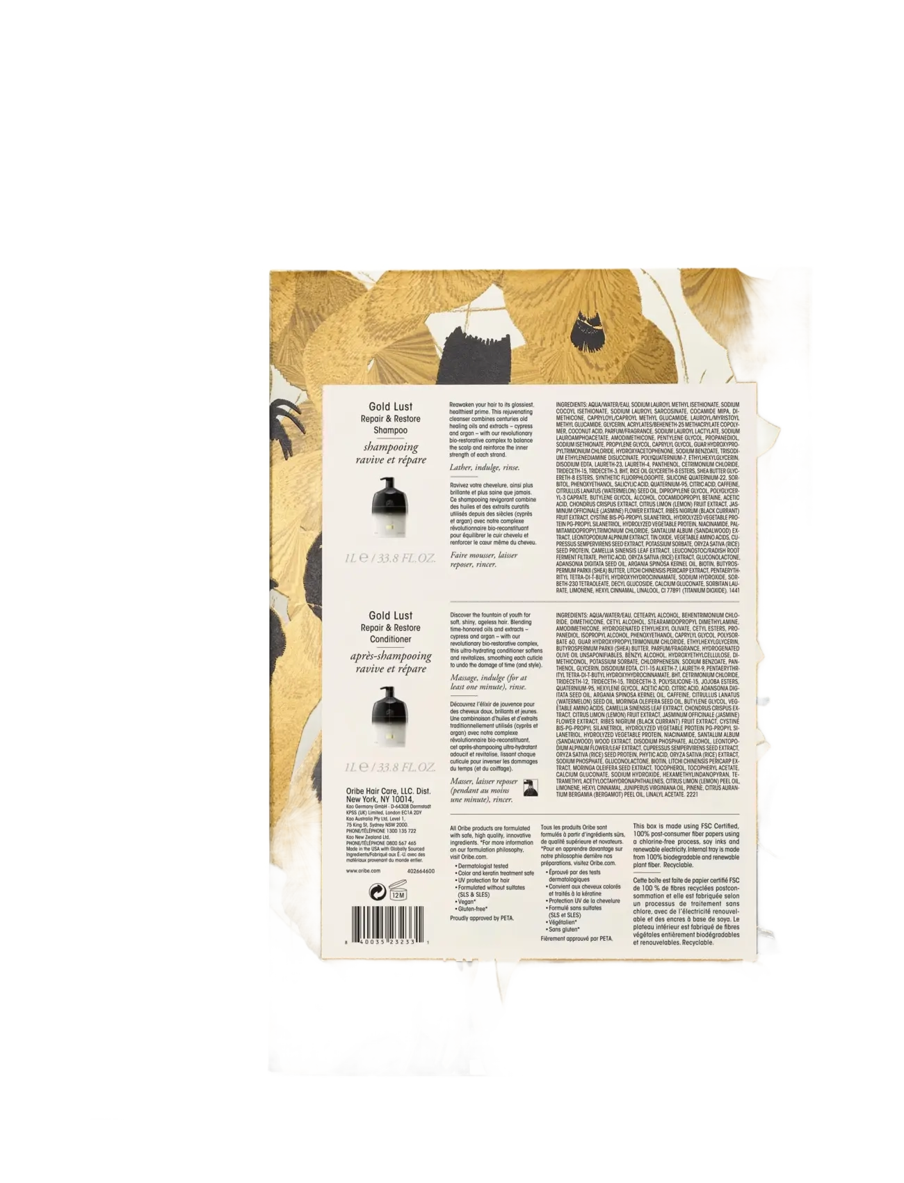 Oribe - Oribe Gold Lust Liter Set - handa honum - clear - 2