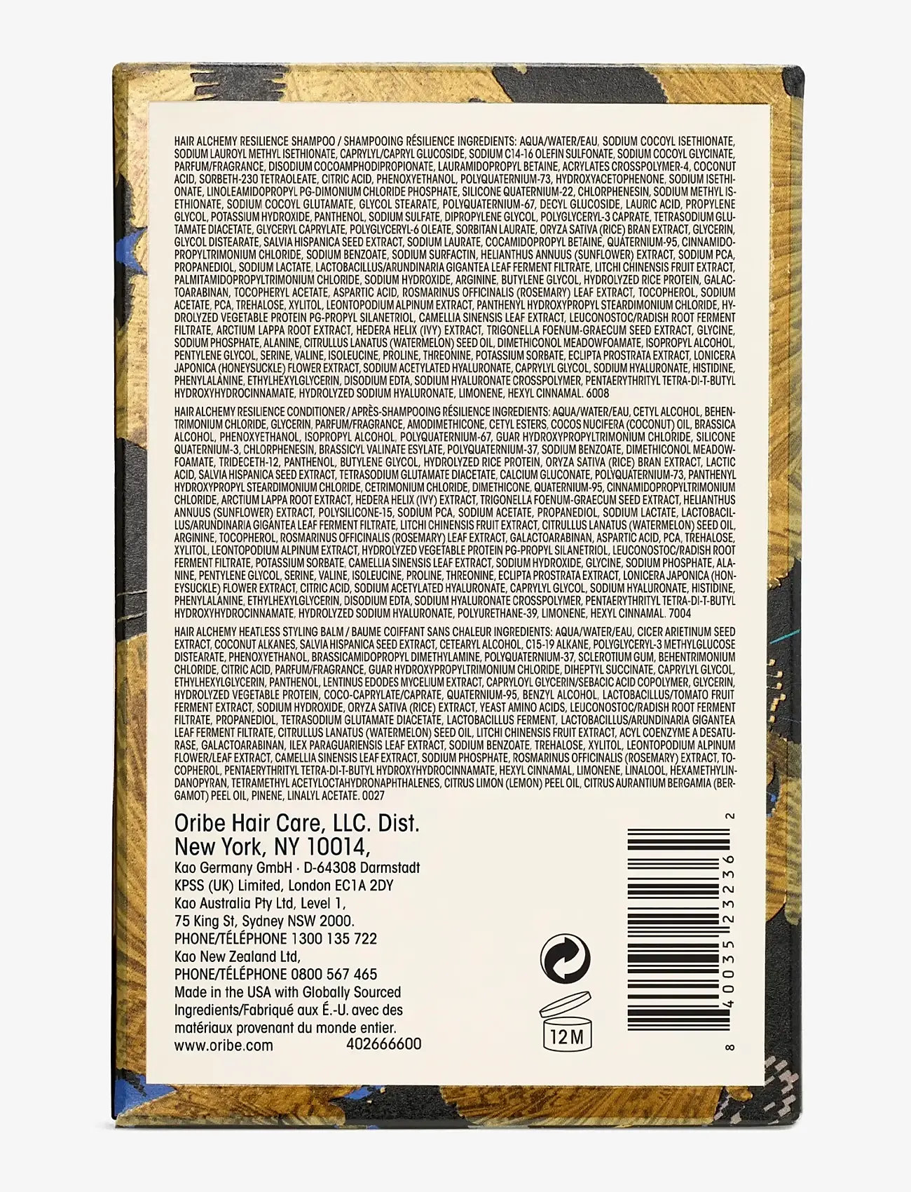 Oribe - Oribe Hair Alchemy Heatless Styling Set - gåvoset - clear - 2