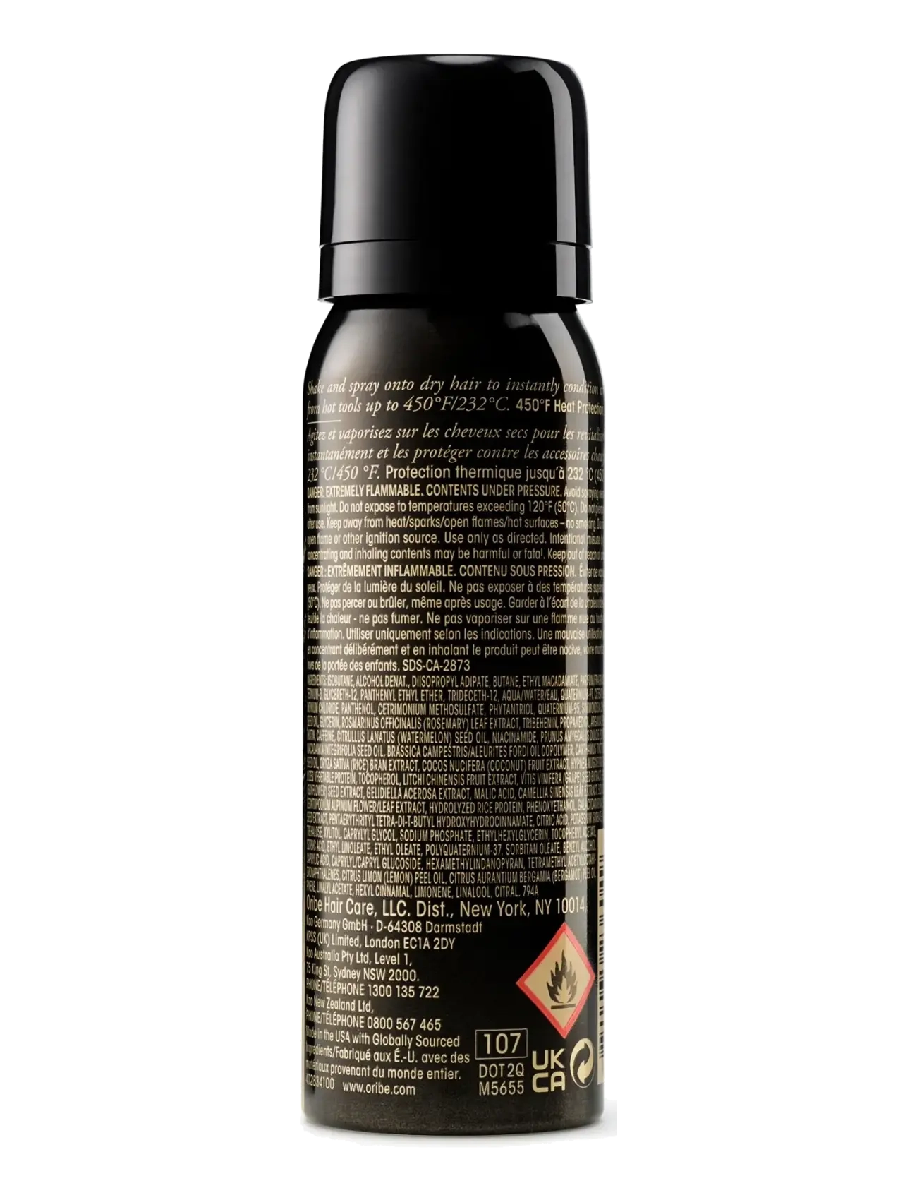 Oribe - Gold Lust Dry Heat Protection Spray Travel Size - varmebeskyttelse - clear - 1