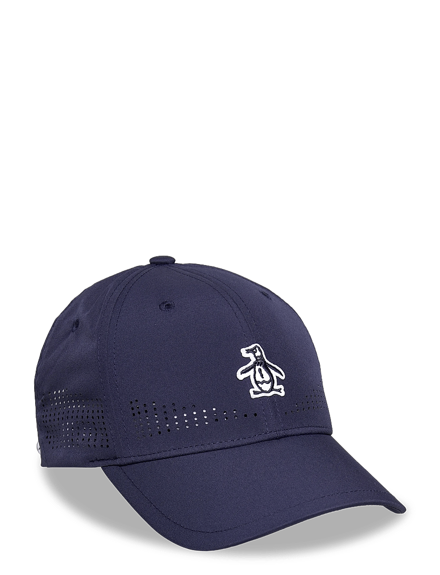 Original Penguin Golf - Women’s Country Club Perforated Cap - czapki i kapelusze - black iris - 0