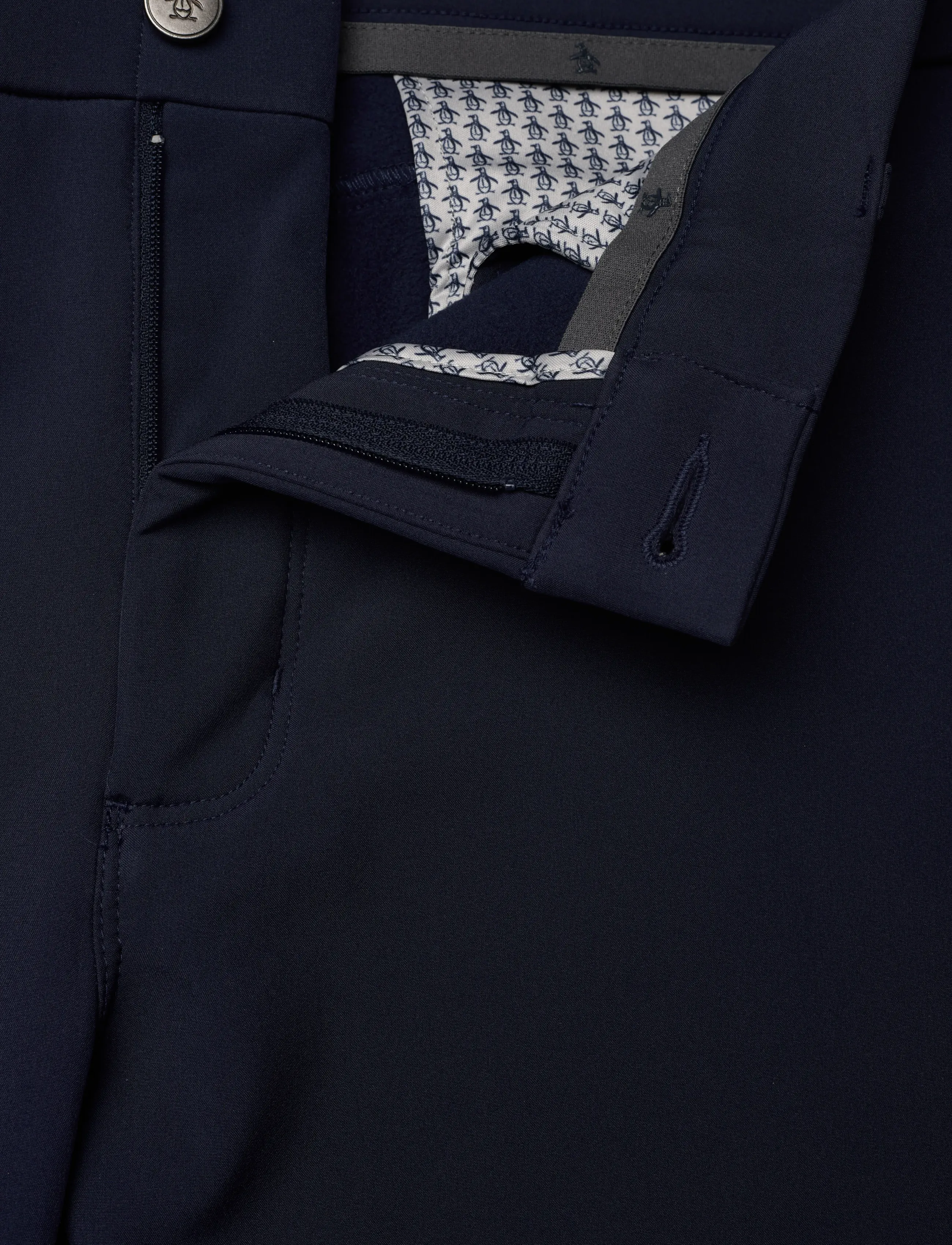 Original Penguin Golf - Flat Front Thermal Trouser - golf pants - black iris - 3