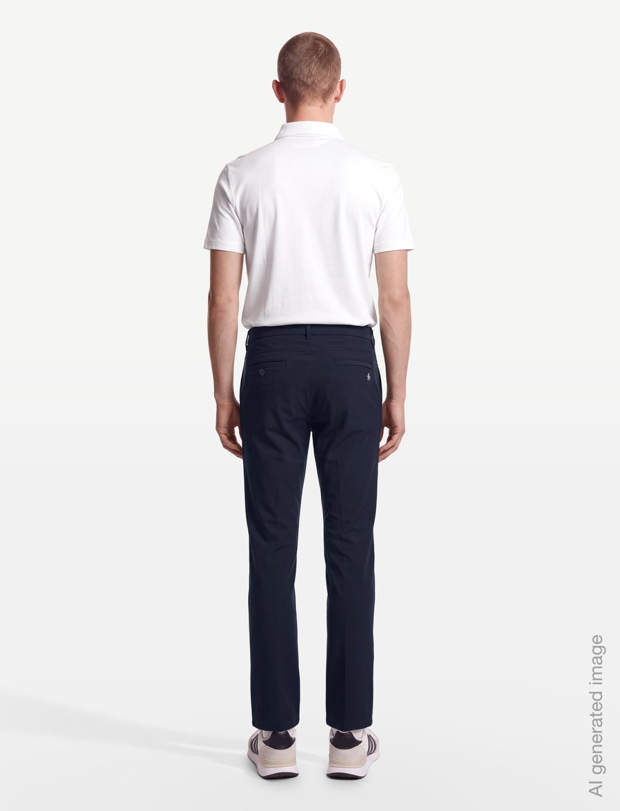 Original Penguin Golf - POLAR PETE THERMAL TROUSER - golfbukser - black iris - 4