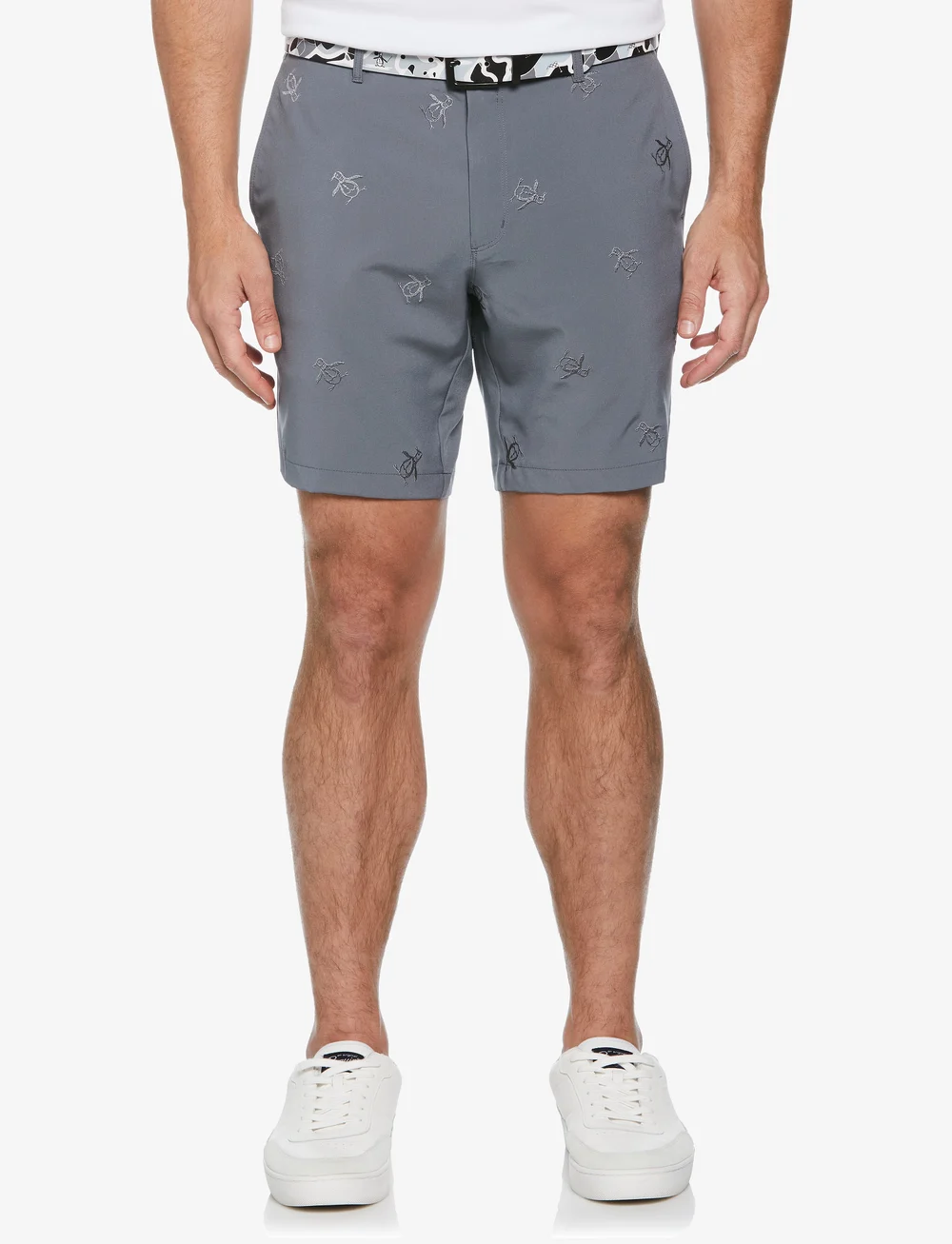 Original Penguin Golf - FF PETE EMBROIDERY SHORT - golf-shorts - quiet shade - 0