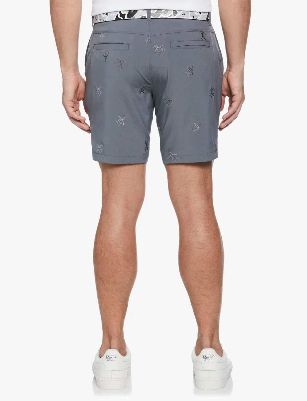 Original Penguin Golf - FF PETE EMBROIDERY SHORT - golf-shorts - quiet shade - 3