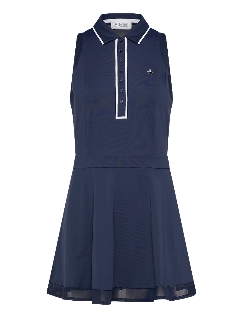 Original Penguin Golf - Sleeveless Veronica Golf Dress with Shorts - kleider & röcke - black iris - 0