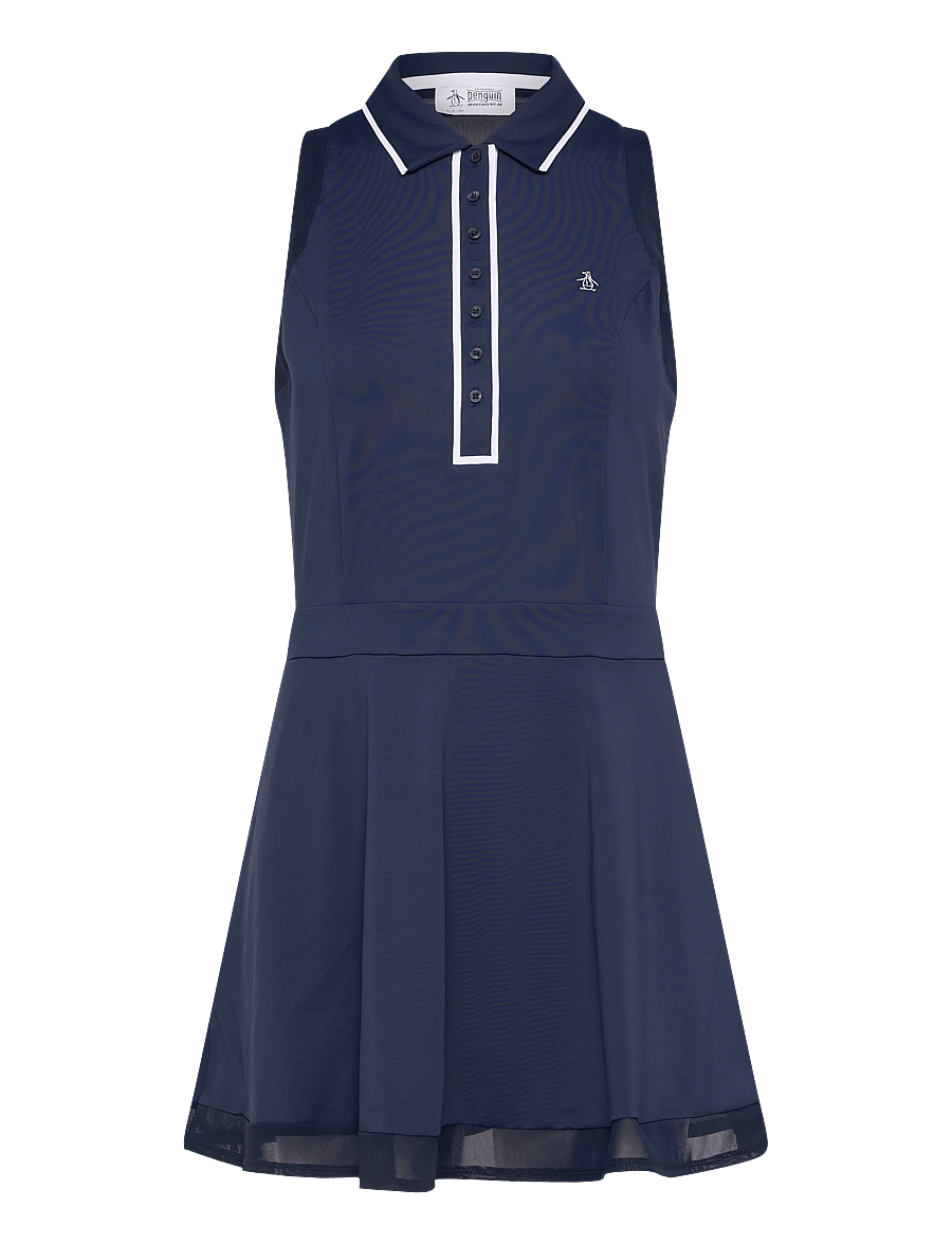 Original Penguin Golf - Sleeveless Veronica Golf Dress with Shorts - kleidid ja seelikud - black iris - 0