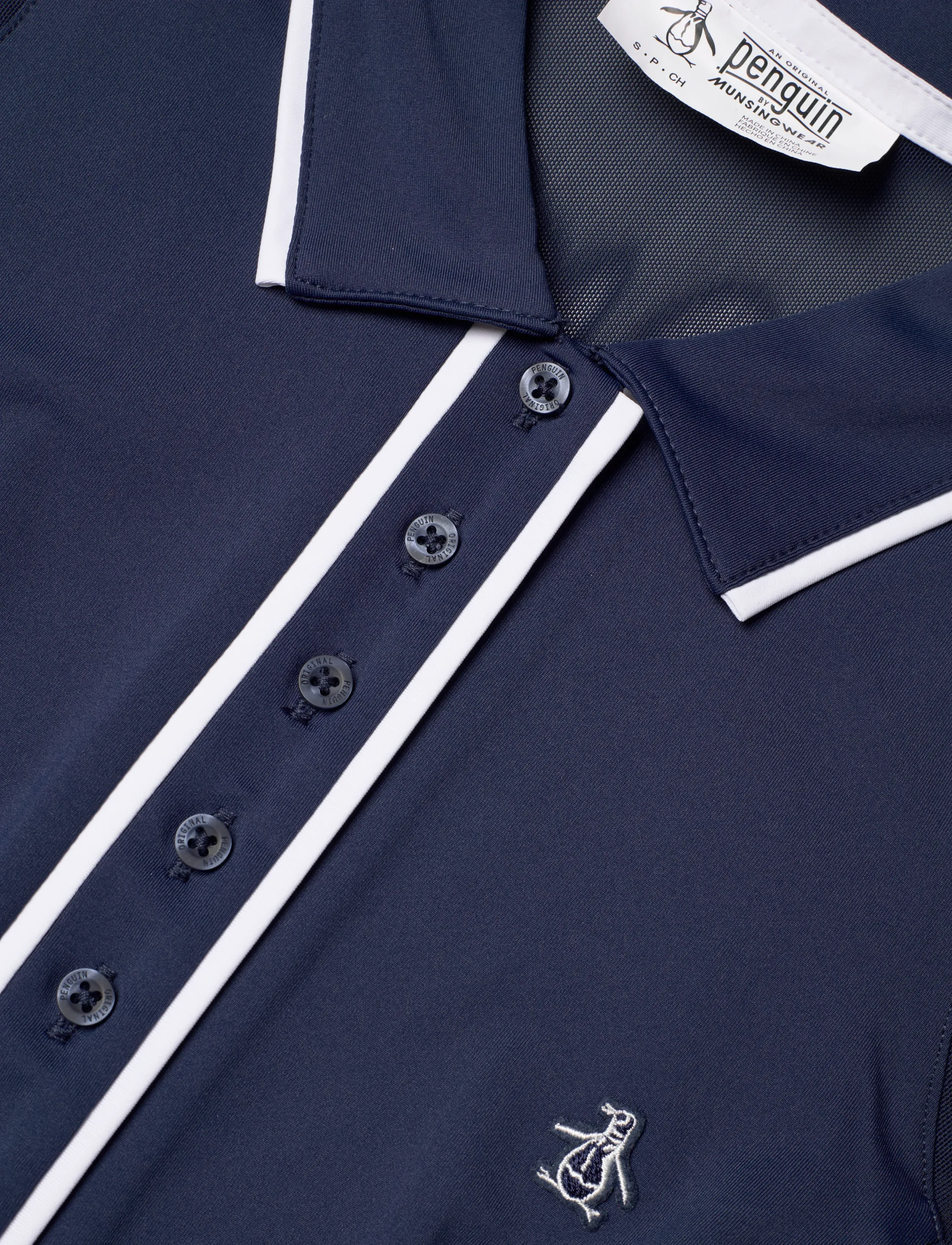 Original Penguin Golf - Sleeveless Veronica Golf Dress with Shorts - kleidid ja seelikud - black iris - 4