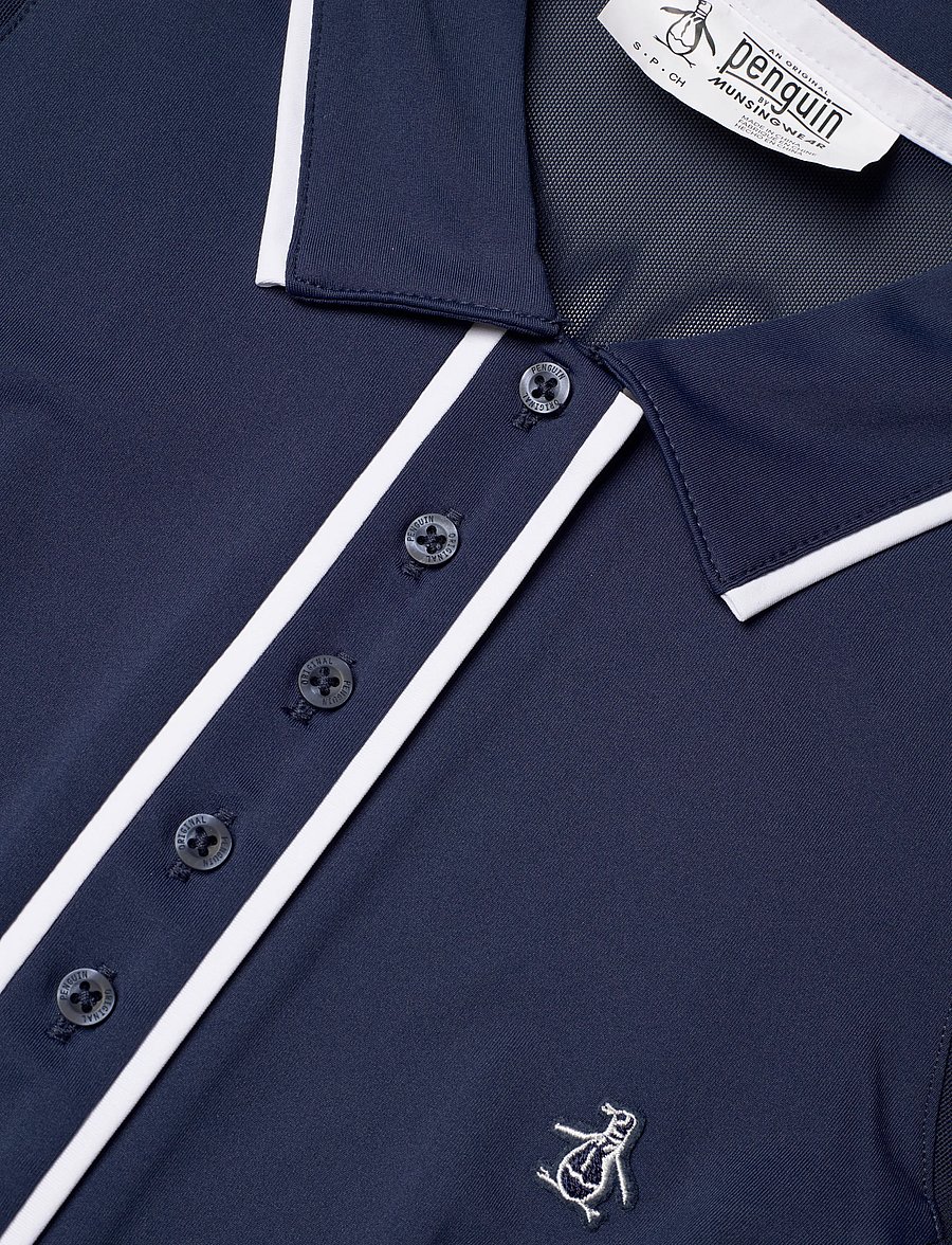 Original Penguin Golf - Sleeveless Veronica Golf Dress with Shorts - kleidid ja seelikud - black iris - 4