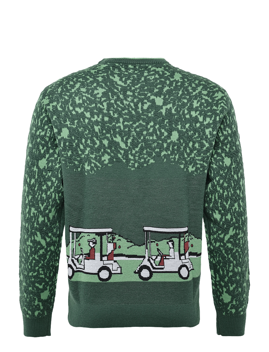 Original Penguin Golf - GOLF CART JACQUARD SWEATER - camping green - 1
