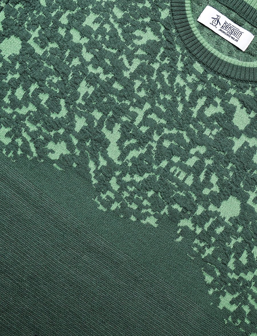 Original Penguin Golf - GOLF CART JACQUARD SWEATER - camping green - 2