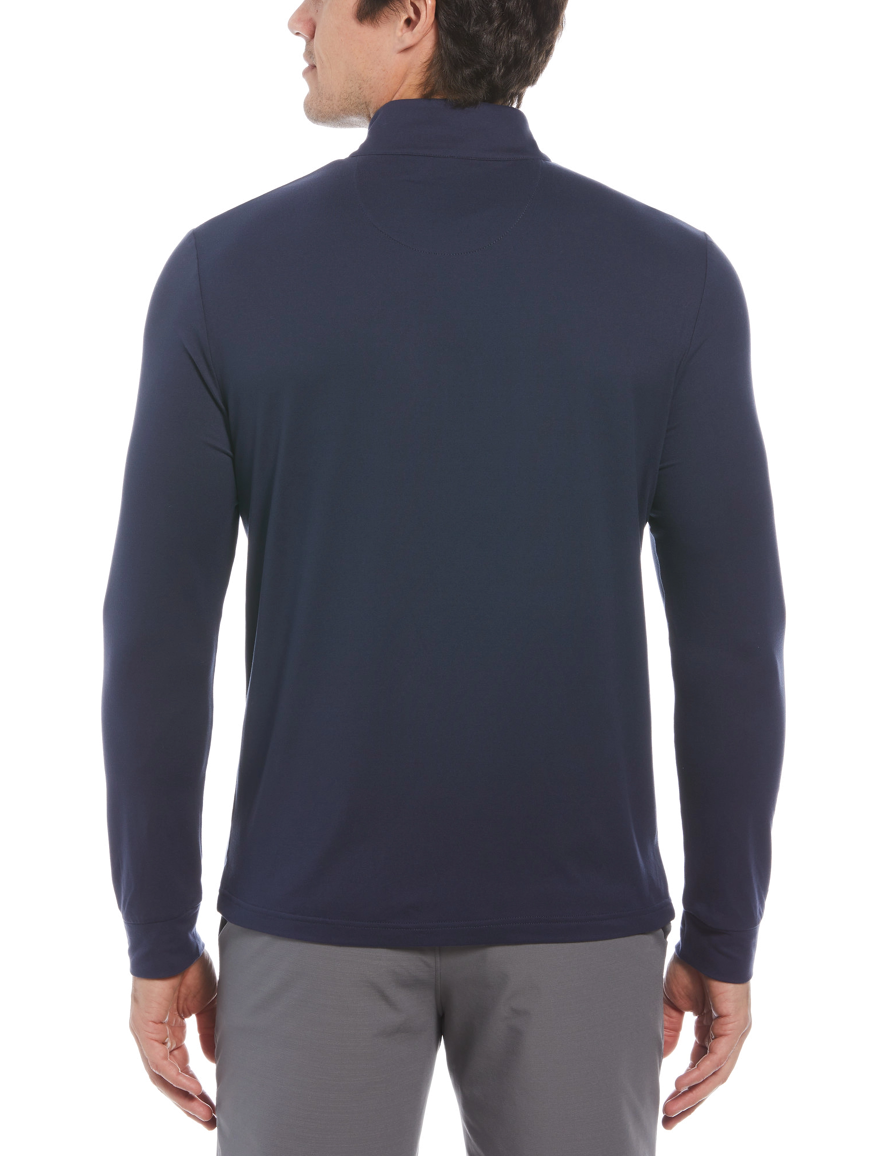 Original Penguin Golf - L/S LIGHTWEIGHT1/4 ZIP PULLOVER - black iris - 3