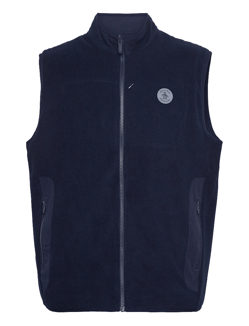Original Penguin Golf - Lightweight Mixed Media Reversible Vest - outdoor - black iris - 1