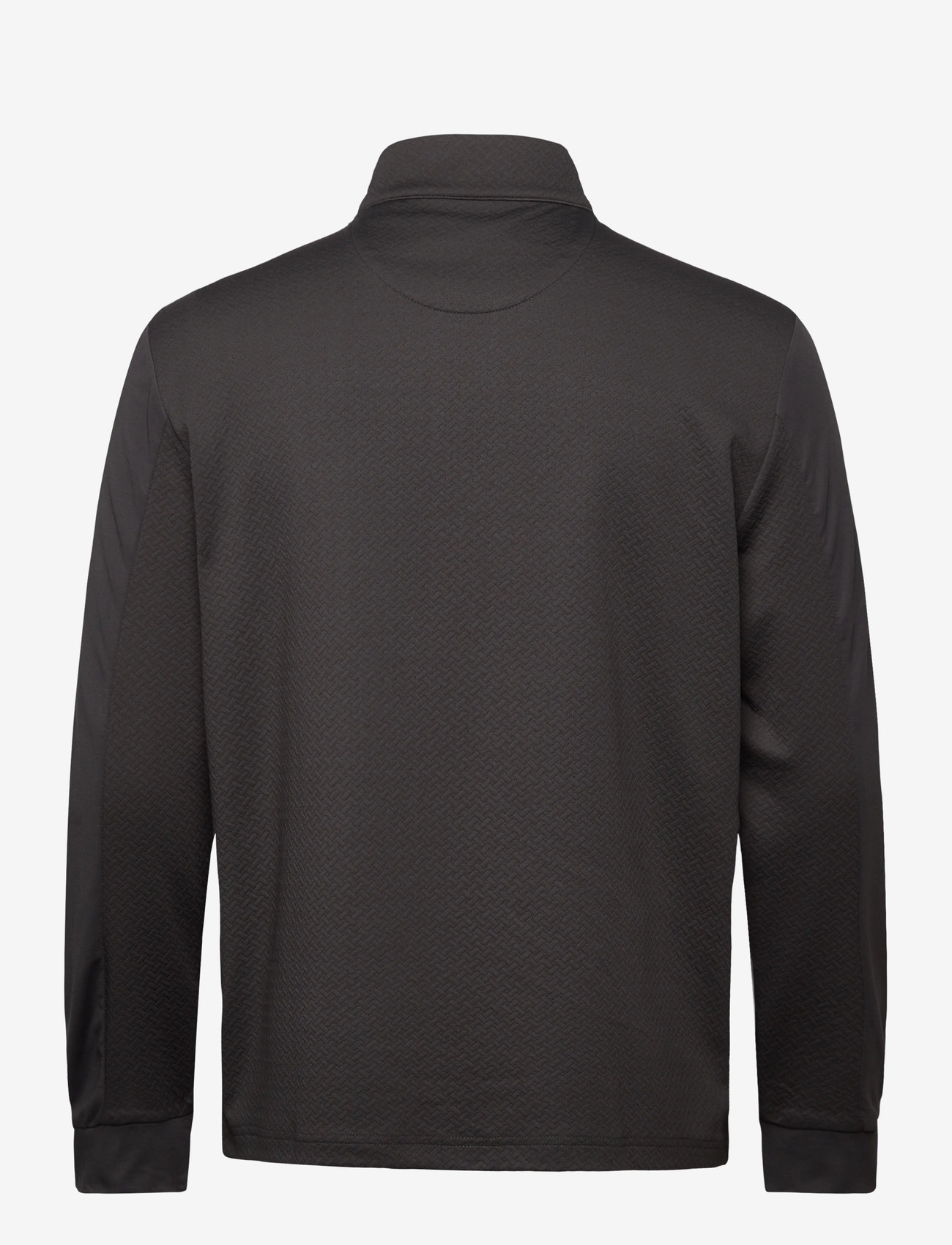 Original Penguin Golf - Lightweight 1/4-Zip Mixed Media Pullover - långärmade tröjor - asphalt - 2