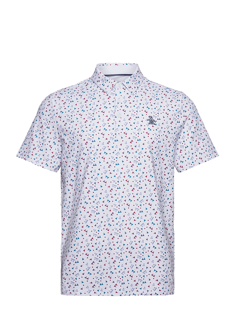 Original Penguin Golf - 19th Hole Sake-Tini Novelty Print Polo - kortärmade pikéer - bright white - 1
