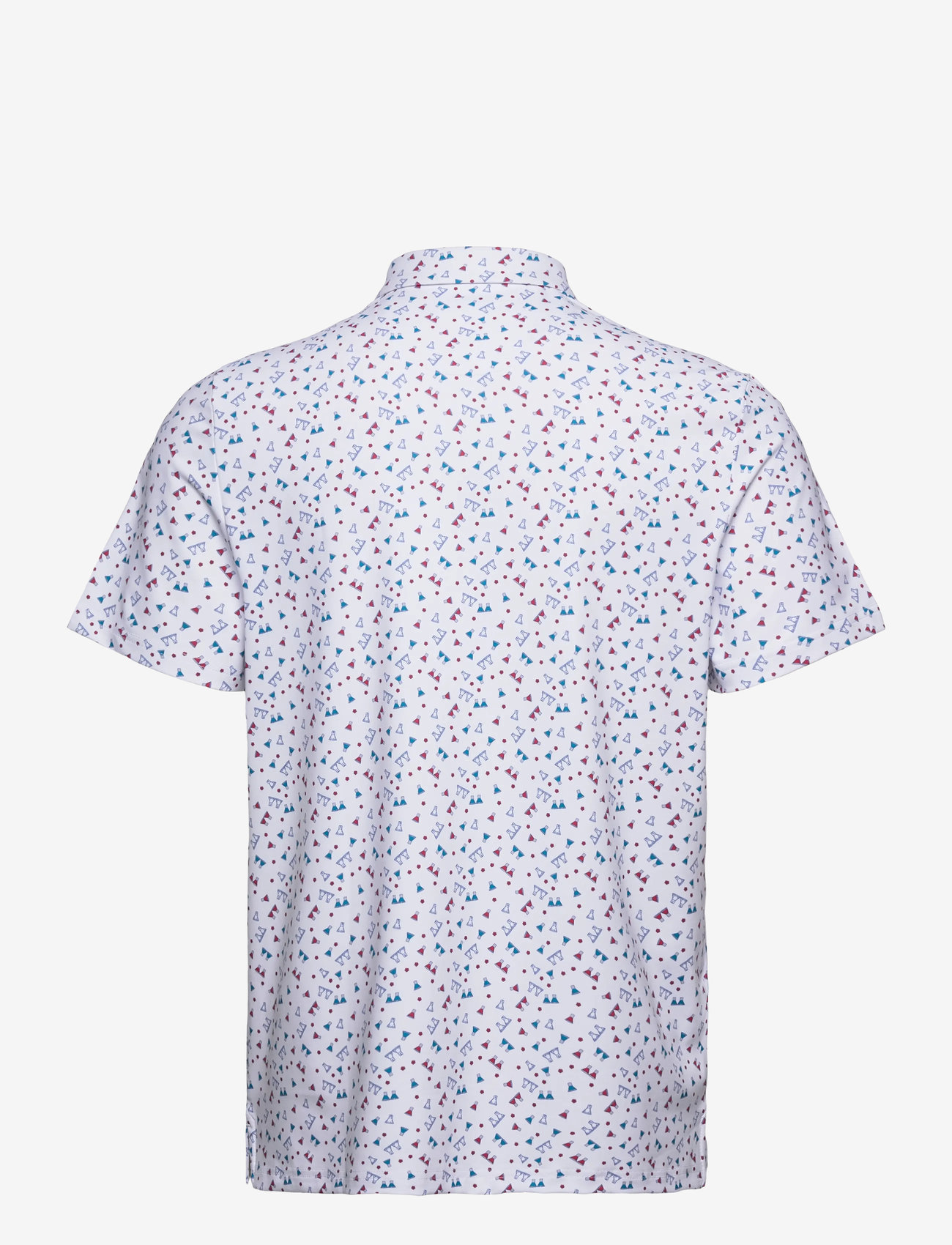 Original Penguin Golf - 19th Hole Sake-Tini Novelty Print Polo - short-sleeved polos - bright white - 2