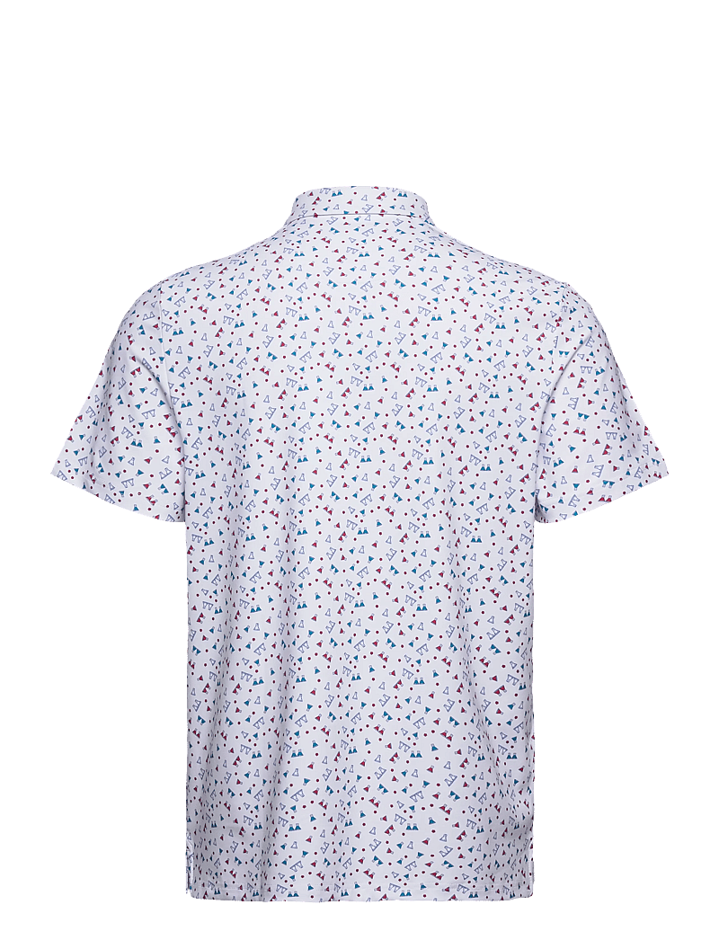 Original Penguin Golf - 19th Hole Sake-Tini Novelty Print Polo - kortärmade pikéer - bright white - 2