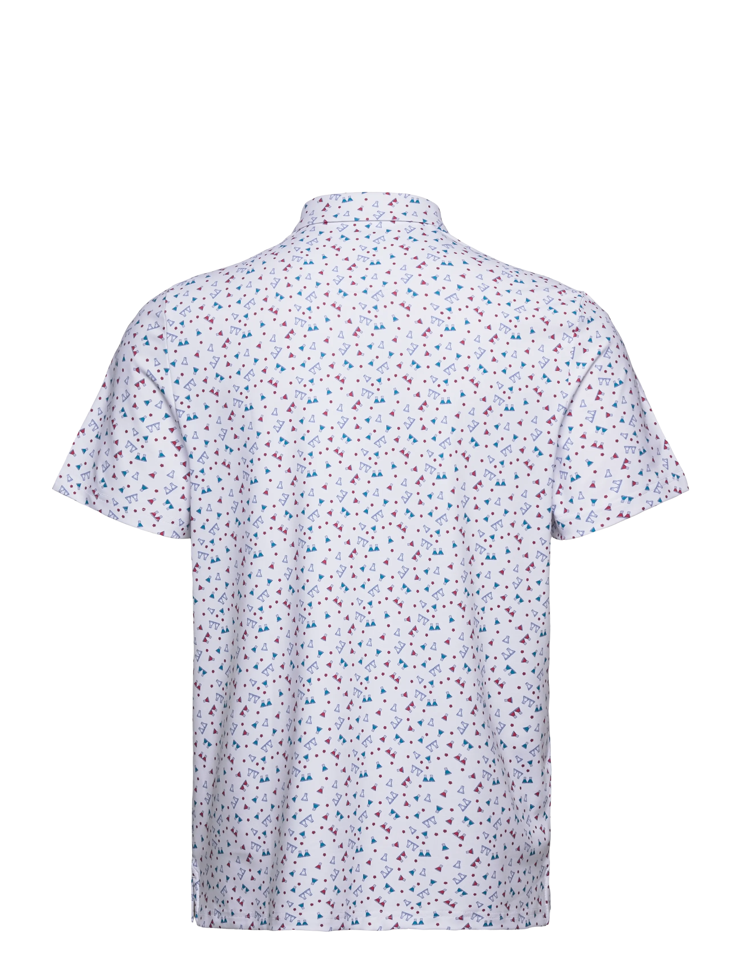 Original Penguin Golf - 19th Hole Sake-Tini Novelty Print Polo - polo krekli ar īsām piedurknēm - bright white - 2