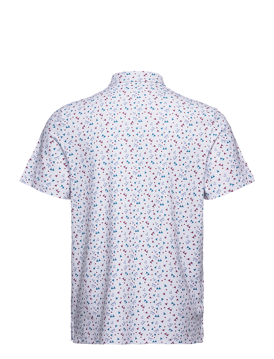Original Penguin Golf - 19th Hole Sake-Tini Novelty Print Polo - polo krekli ar īsām piedurknēm - bright white - 2