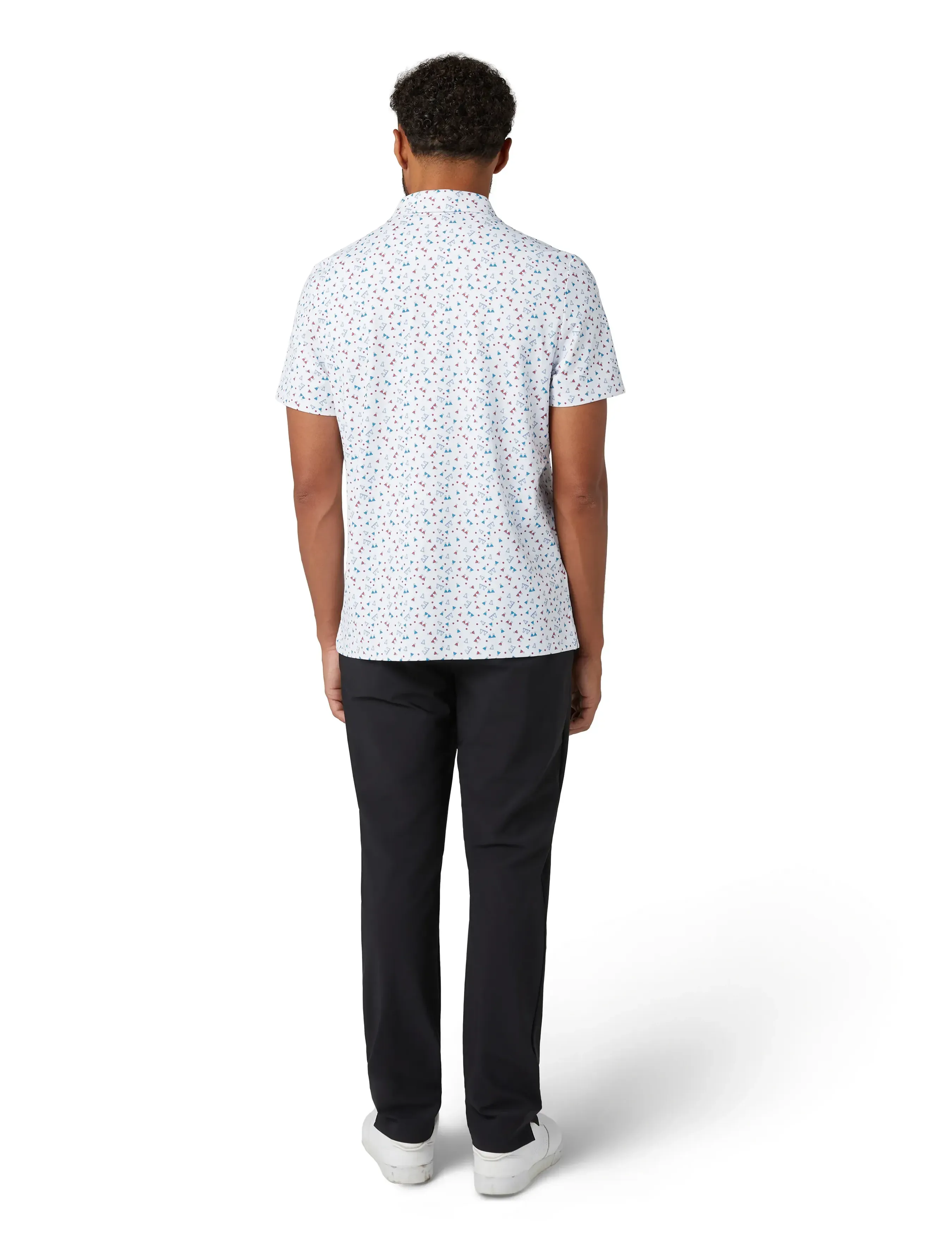 Original Penguin Golf - 19th Hole Sake-Tini Novelty Print Polo - polo krekli ar īsām piedurknēm - bright white - 3