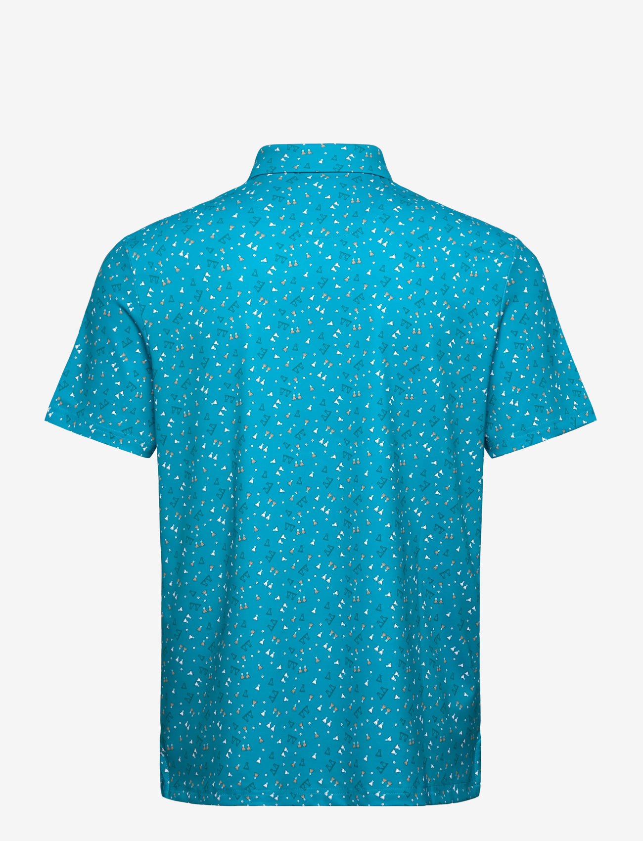 Original Penguin Golf - 19th Hole Sake-Tini Novelty Print Polo - polo marškinėliai trumpomis rankovėmis - caribbean sea - 2