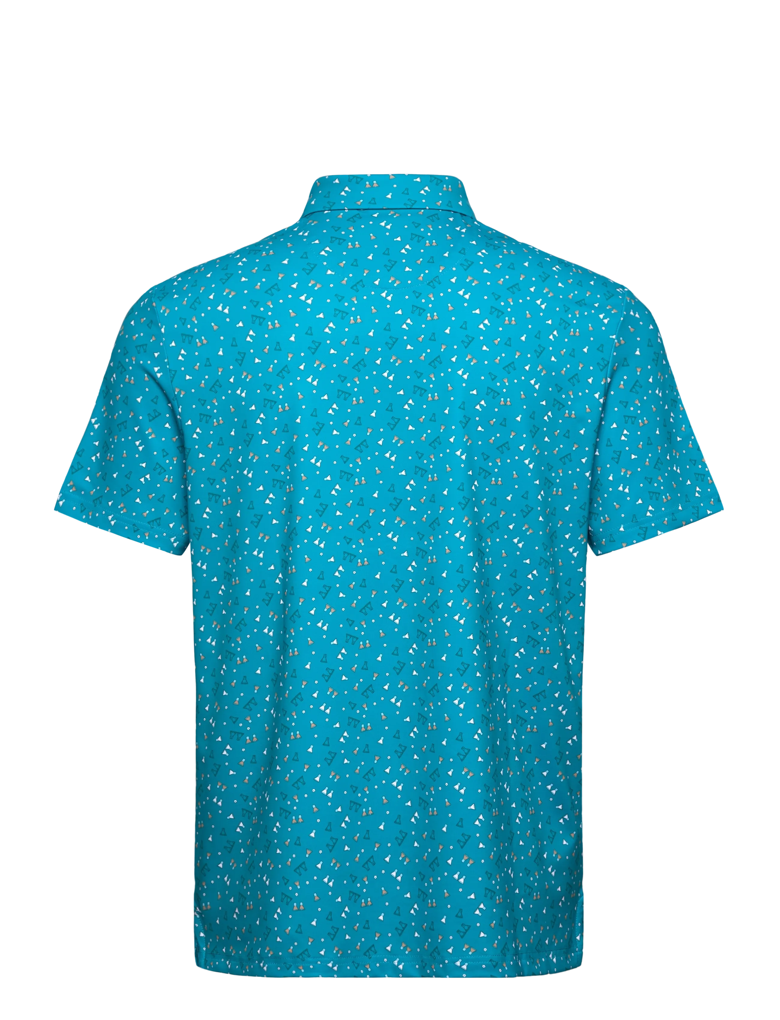 Original Penguin Golf - 19th Hole Sake-Tini Novelty Print Polo - kortærmede poloer - caribbean sea - 2