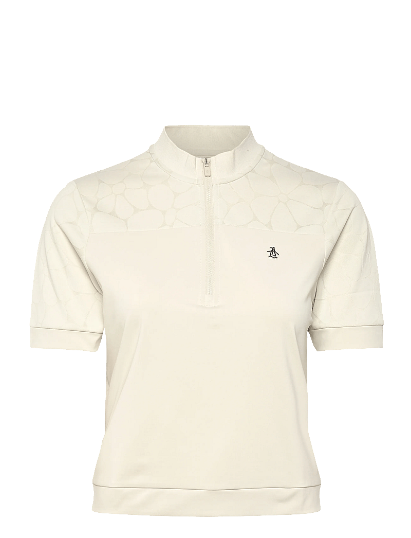 Original Penguin Golf - Laser Cut Floral Top - alussärgid ja t-särgid - silver birch - 1