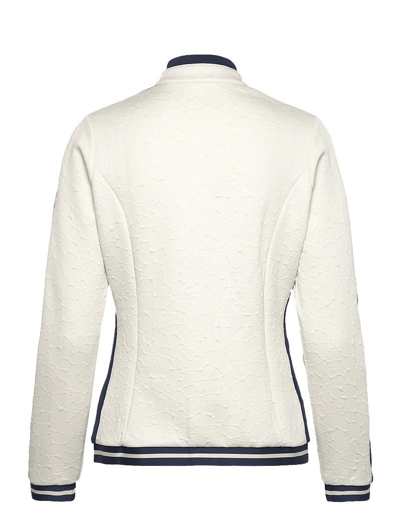 Original Penguin Golf - Knit Embossed Floral Colourblock Jacket - silver birch - 2