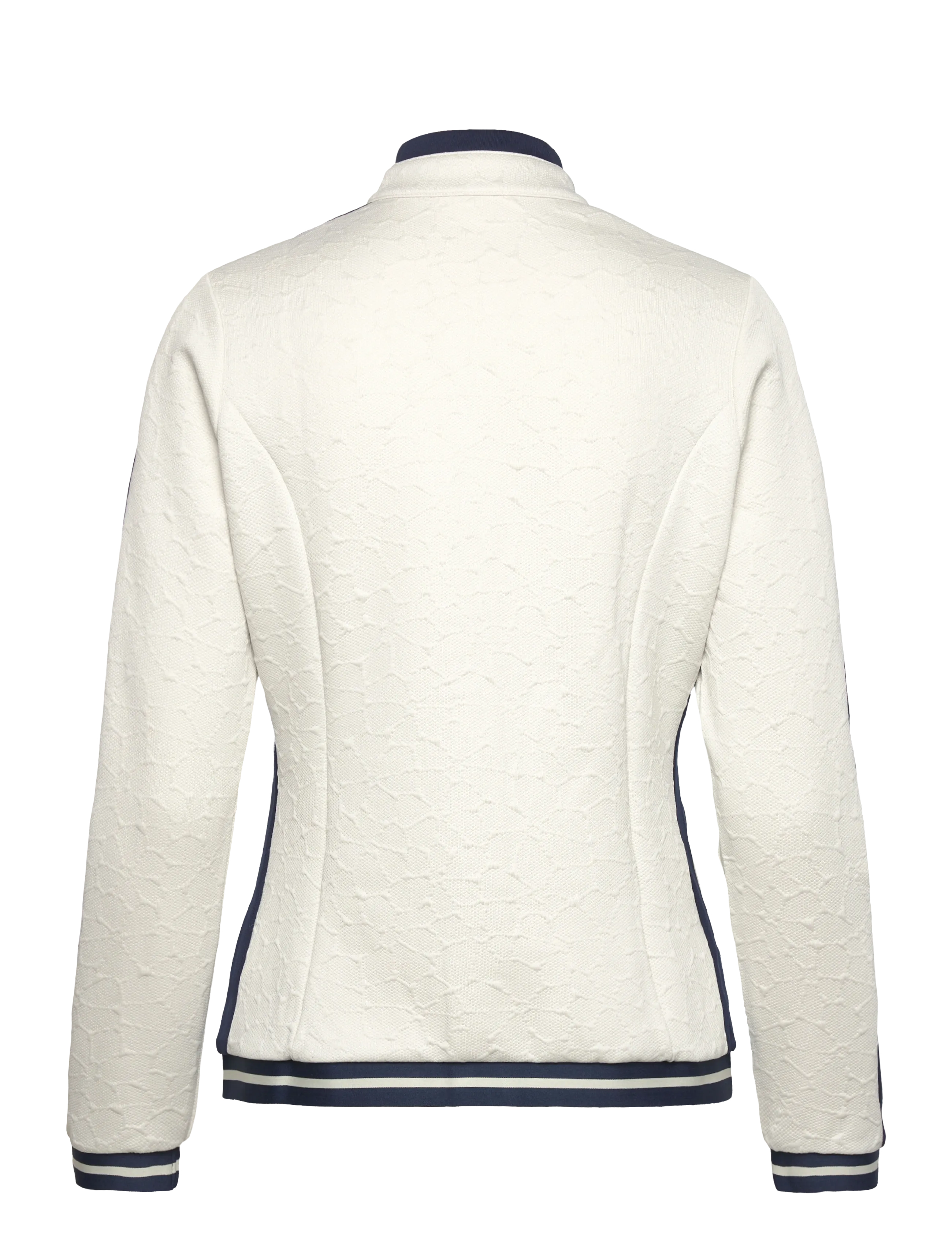Original Penguin Golf - Knit Embossed Floral Colourblock Jacket - silver birch - 2