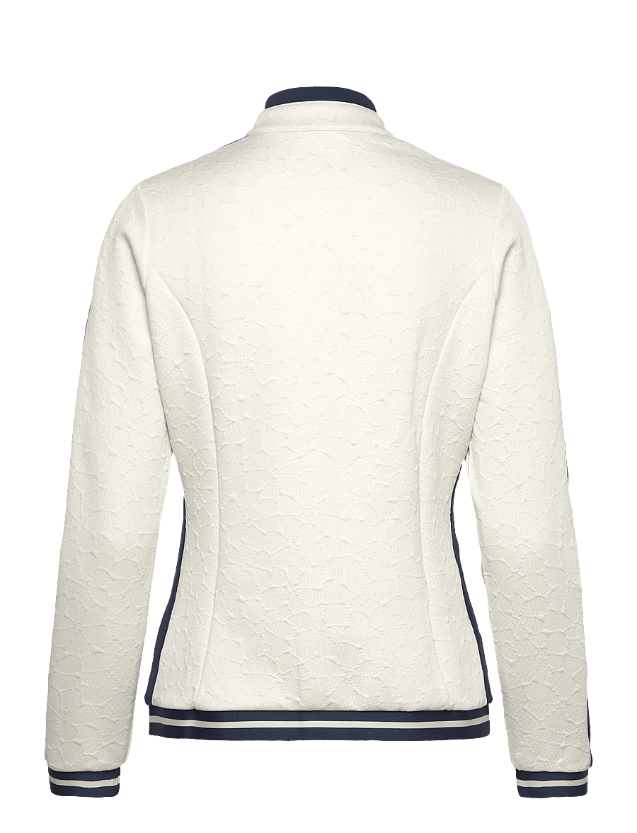 Original Penguin Golf - Knit Embossed Floral Colourblock Jacket - silver birch - 2