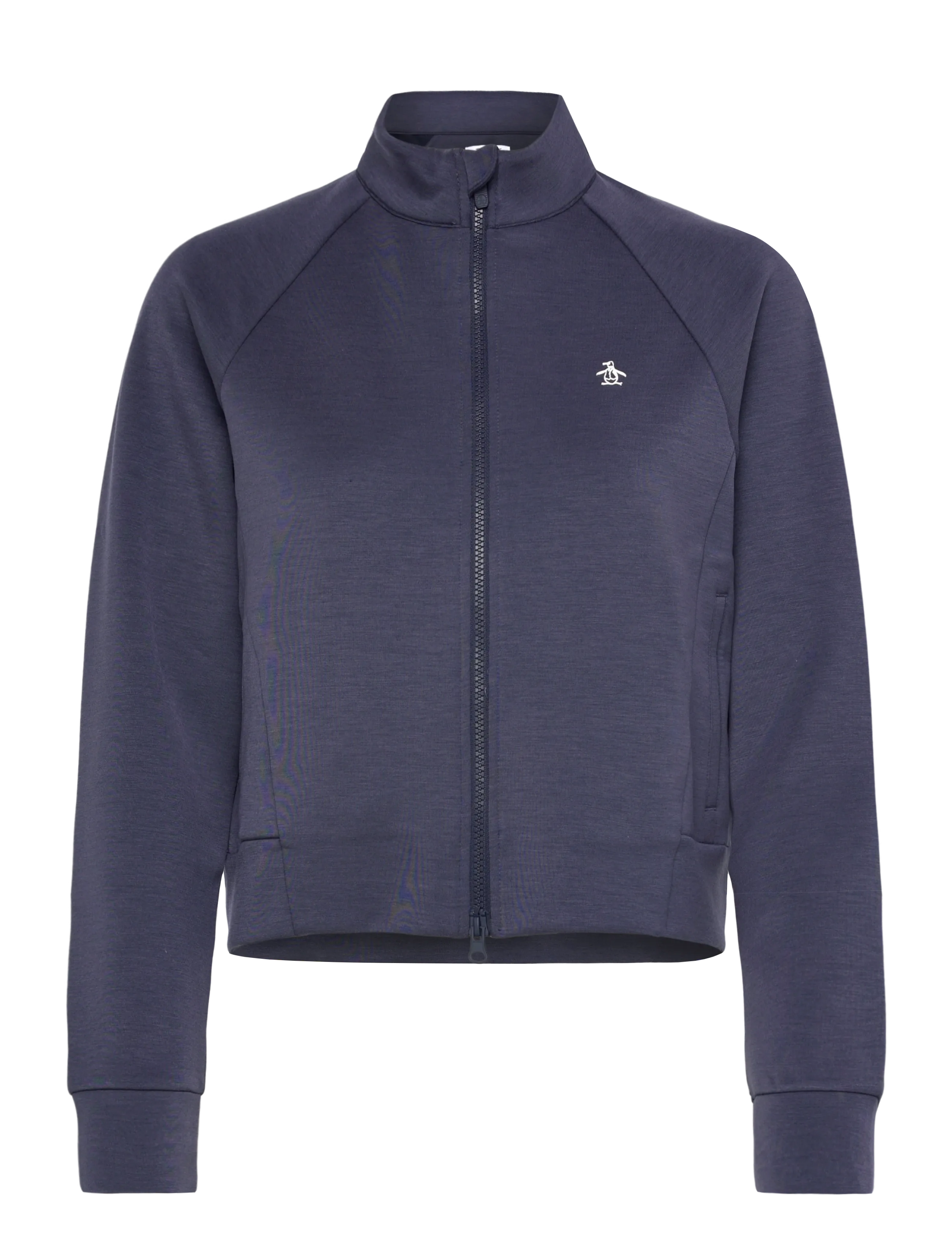 ORIGINAL PENGUIN GOLF Full Zip Textured Knit Jacke Navy - M - Damen