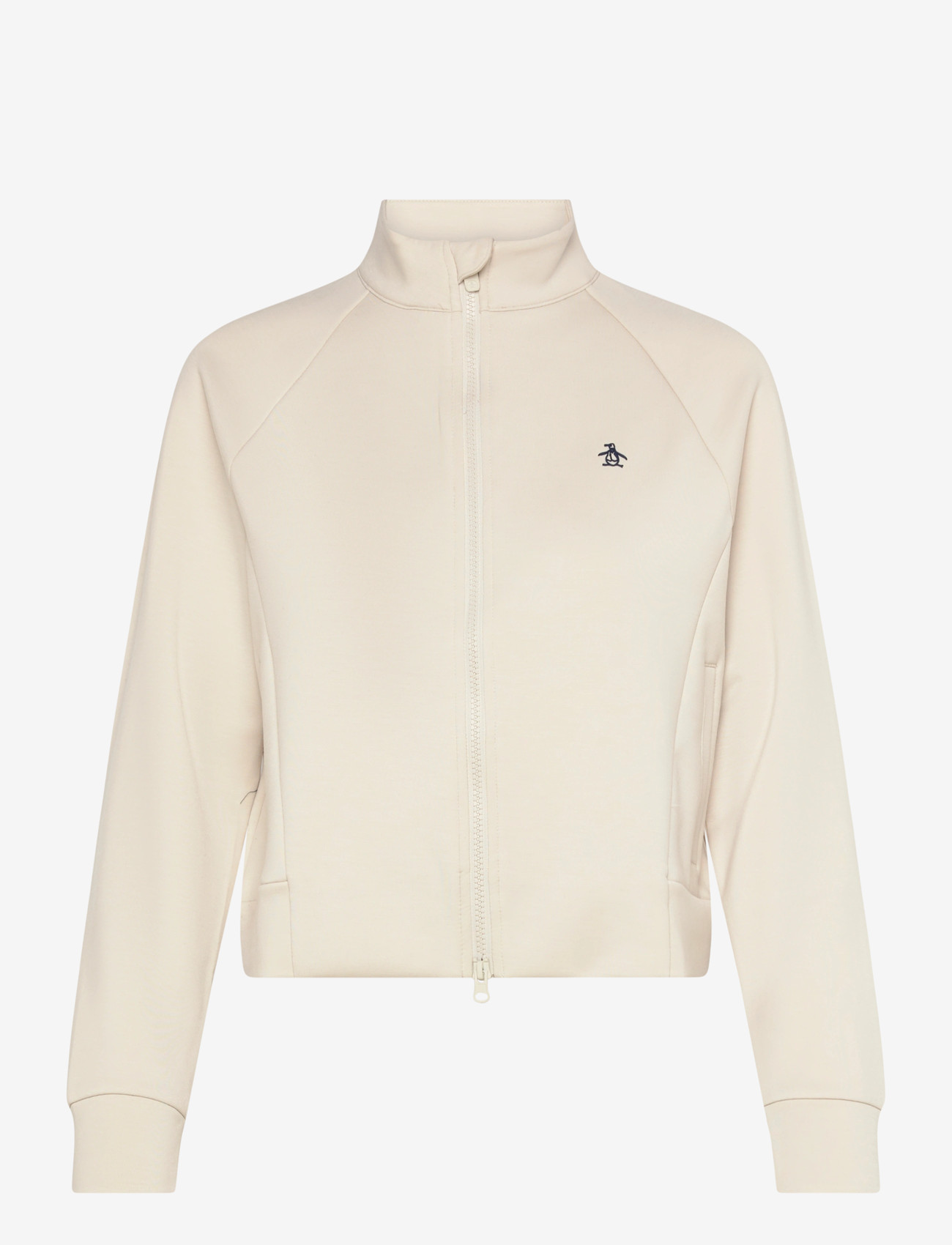 Original Penguin Golf - Full Zip Textured Knit Jacket - golfjakker - silver birch heather - 0