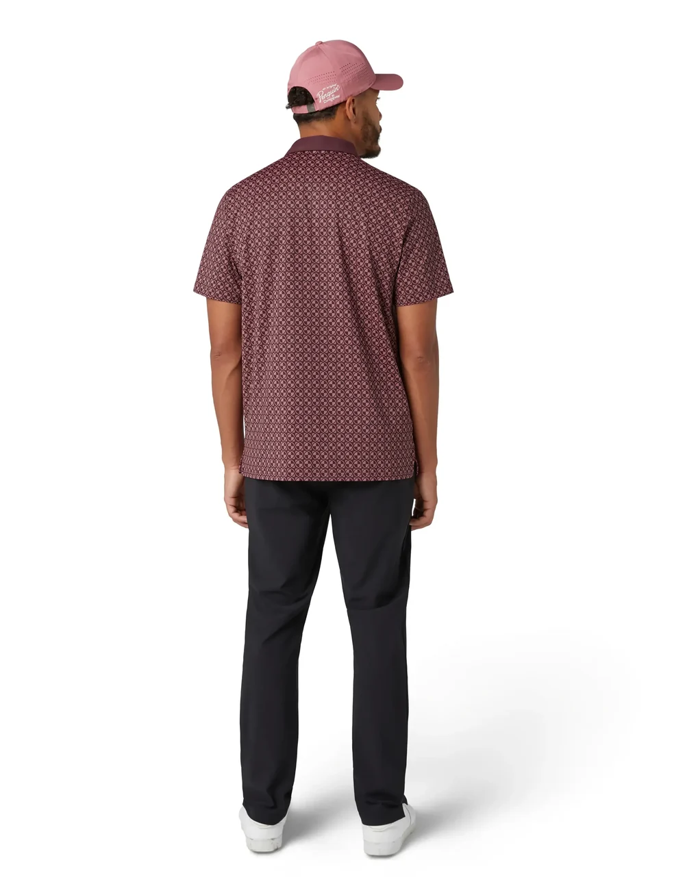Original Penguin Golf - Pete's Check Print Polo - toppe & t-shirts - mauve wine - 3