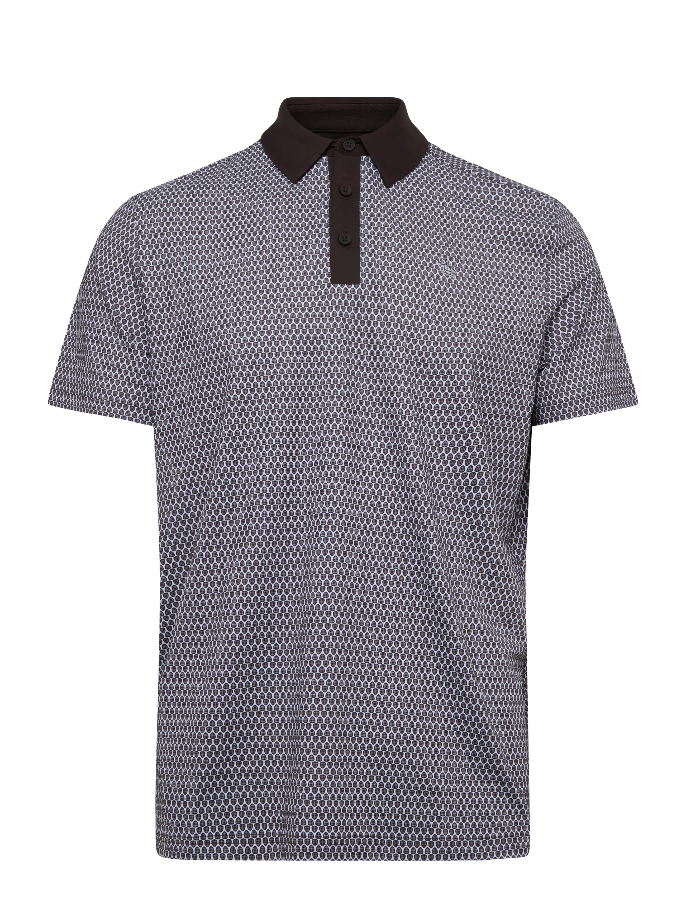 Original Penguin Golf GUITAR PICK PRINTED POLO - Polosärgid - CHOCOLATE TORTE / brown