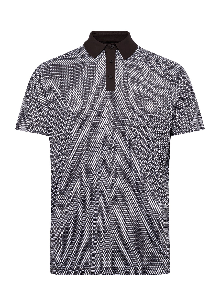 Original Penguin Golf - GUITAR PICK PRINTED POLO - alussärgid ja t-särgid - chocolate torte - 0