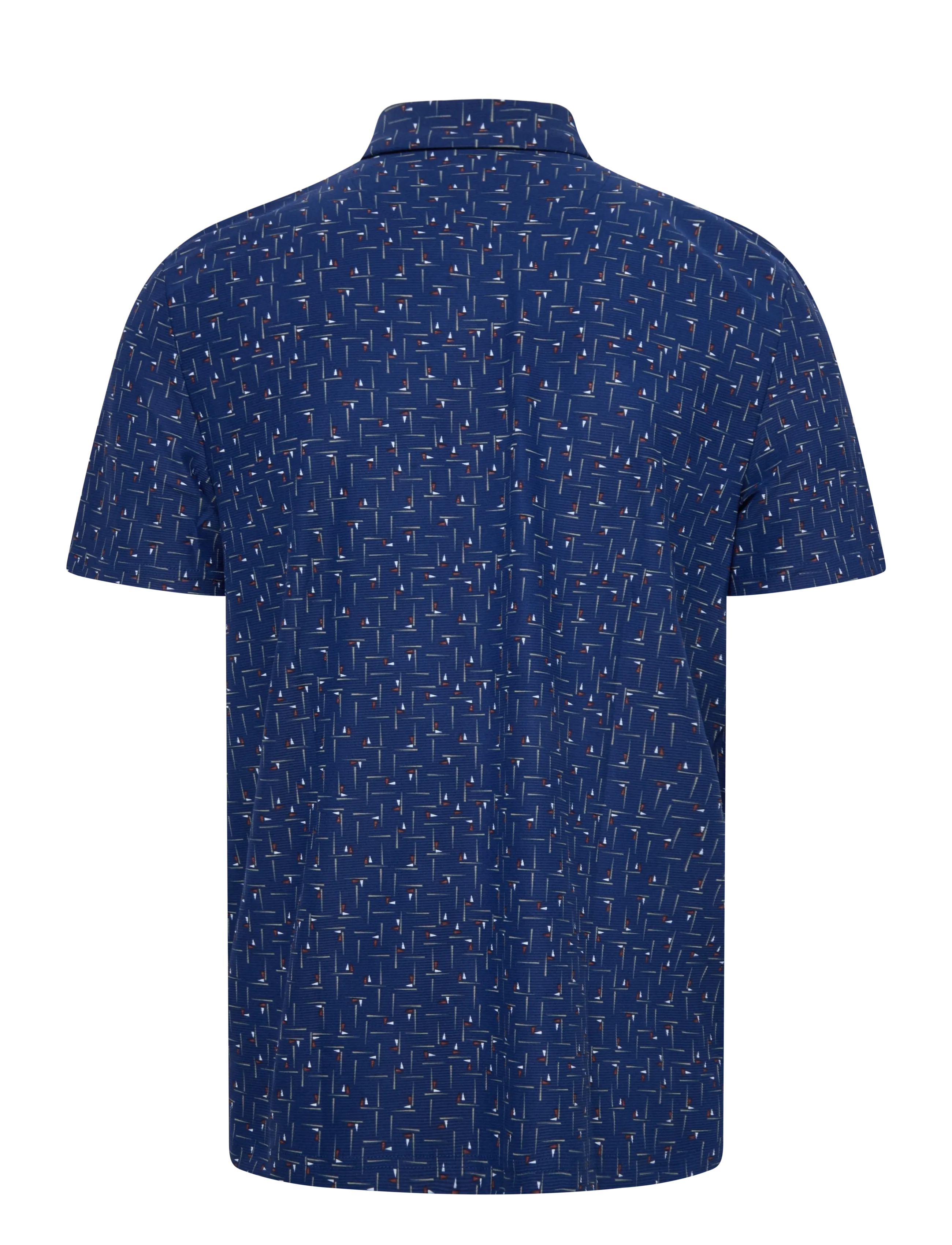 Original Penguin Golf - ARCHIVES GOLF FLAG PRINTED POLO - alussärgid ja t-särgid - blue depths - 1