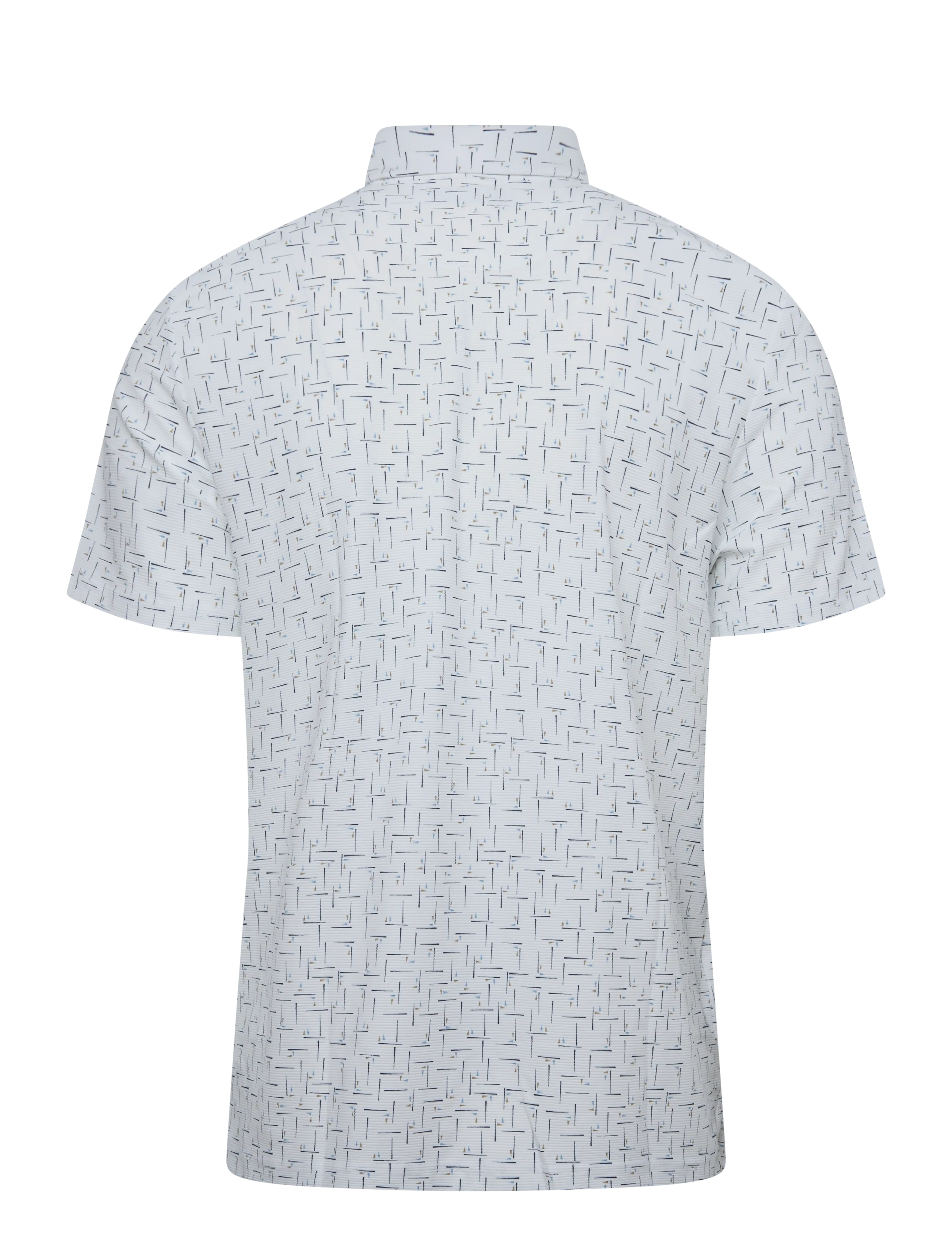 Original Penguin Golf - ARCHIVES GOLF FLAG PRINTED POLO - alussärgid ja t-särgid - bright white - 1