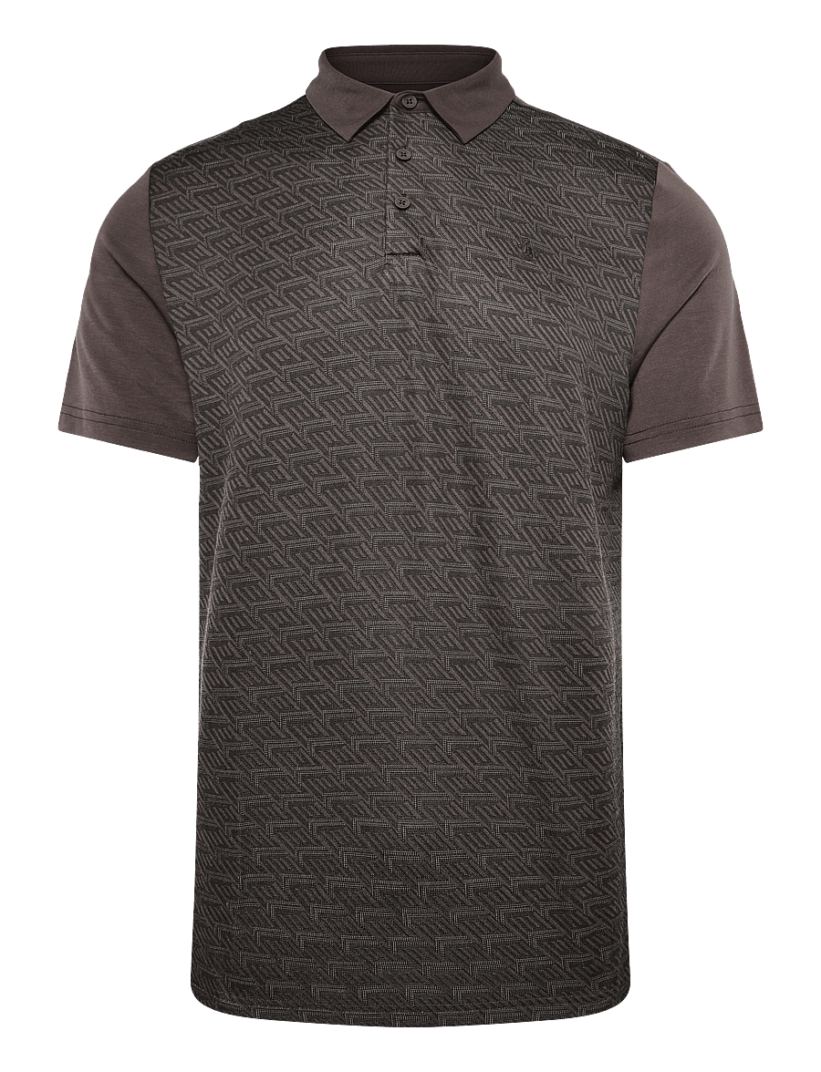 Original Penguin Golf - ARCHIVE GEO JACQUARD POLO - chocolate torte - 0