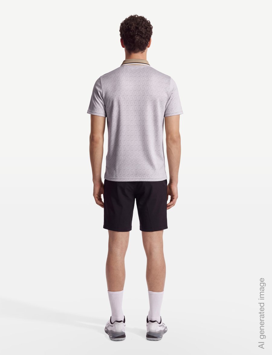 Original Penguin Golf - OXFORD JACQUARD POLO - toppe & t-shirts - bright white - 4