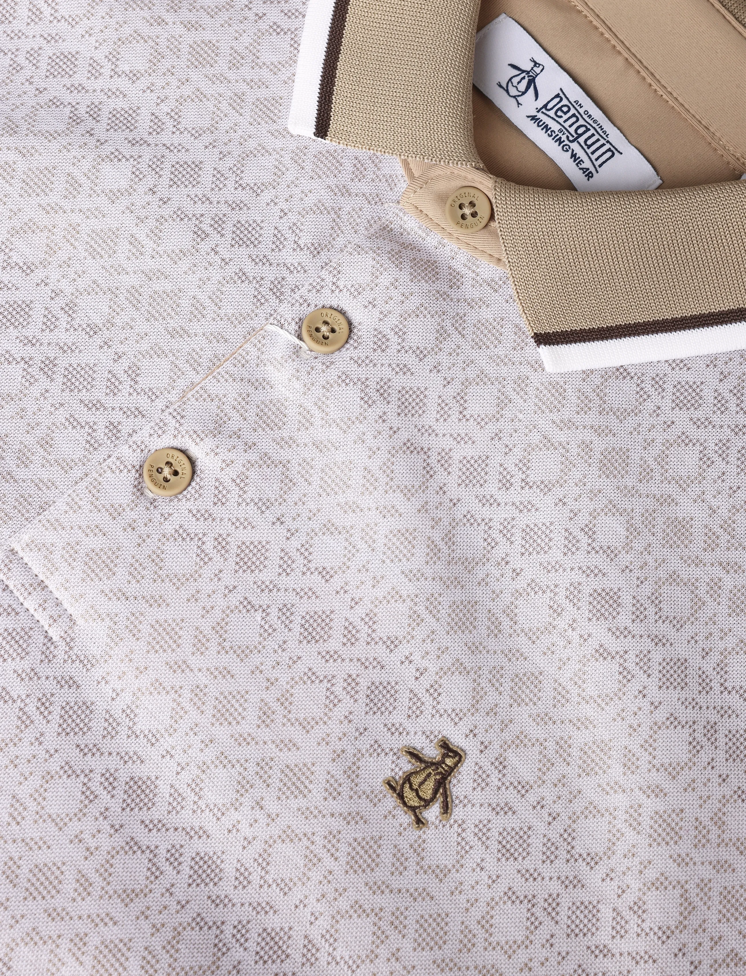 Original Penguin Golf - OXFORD JACQUARD POLO - bright white - 2