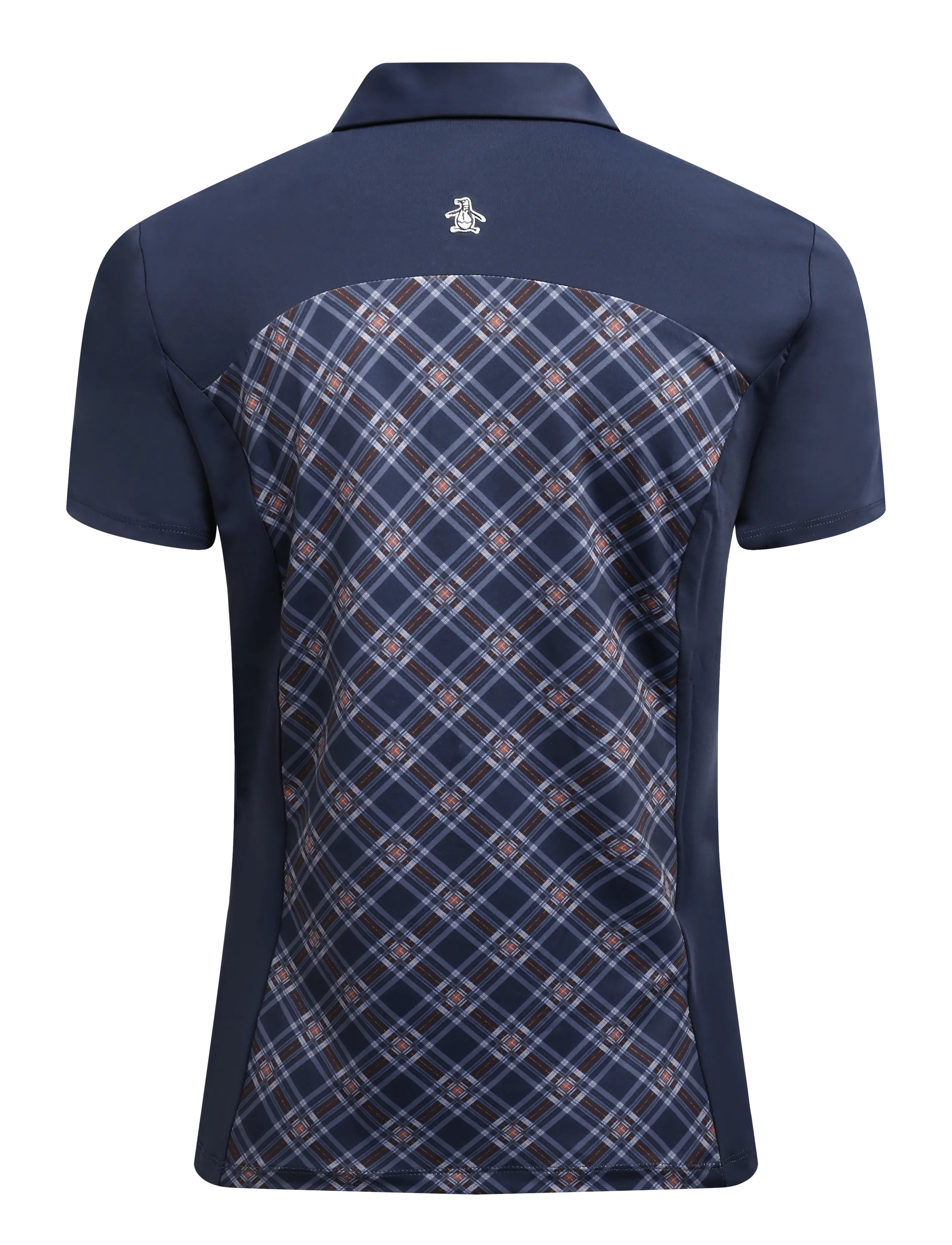 Original Penguin Golf - SHORT SLEEVE PLAID POLO - oberteile & t-shirts - black iris - 1