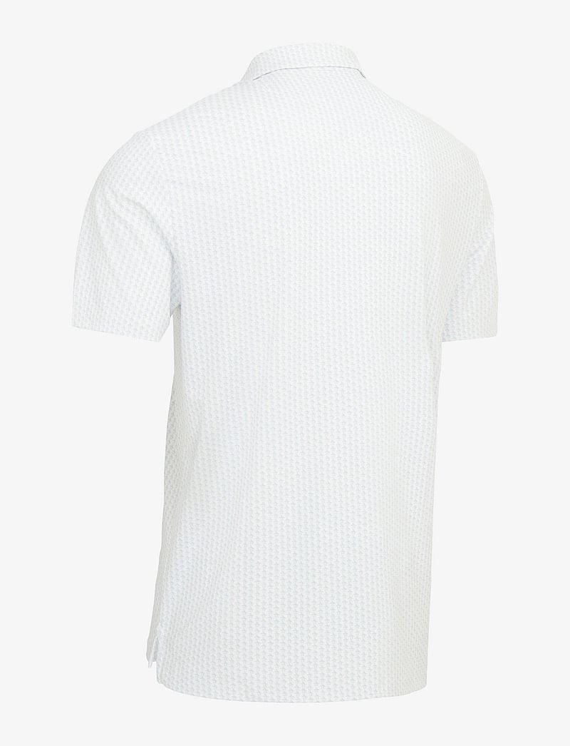 Original Penguin Golf - The all-over Pete printed polo - toppar & t-shirts - bright white - 1