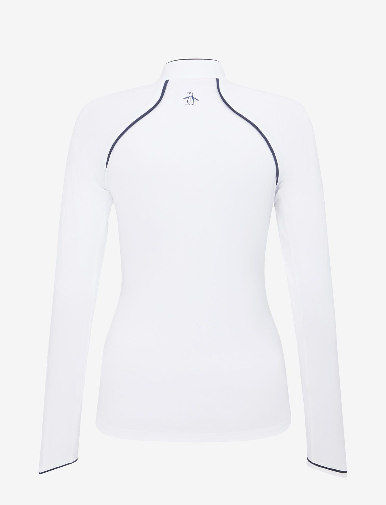 Original Penguin Golf - SOLID 1/4 ZIP SUN PROTECTION TOP - Överdelar - bright white - 2
